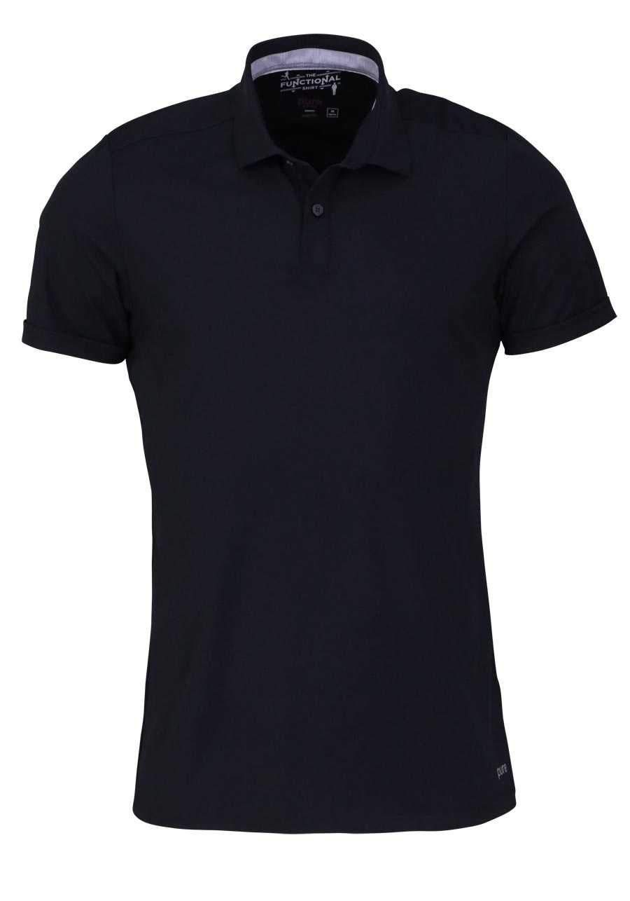 Hatico Poloshirt schwarz regular fit (1-tlg)