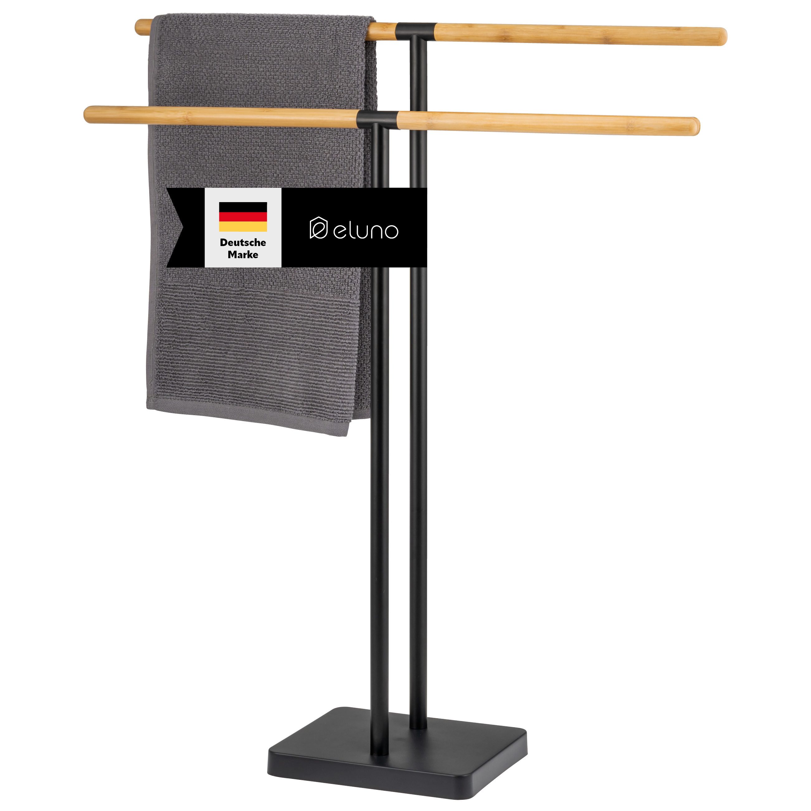 eluno Handtuchstange Stand-Handtuchhalter Handtuchständer freistehend, 2 günstig online kaufen
