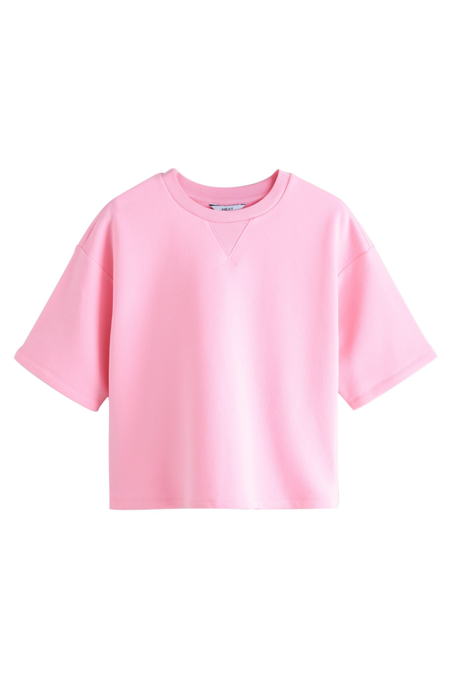 Next Sweater Gewaschenes T-Shirt aus schwerem Stoff (1-tlg) günstig online kaufen