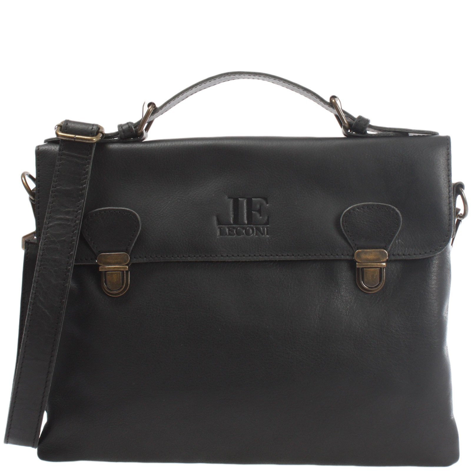 Schultertasche kleine Umhängetasche Crossbody Bag Damen Herren Echt Leder LE3079