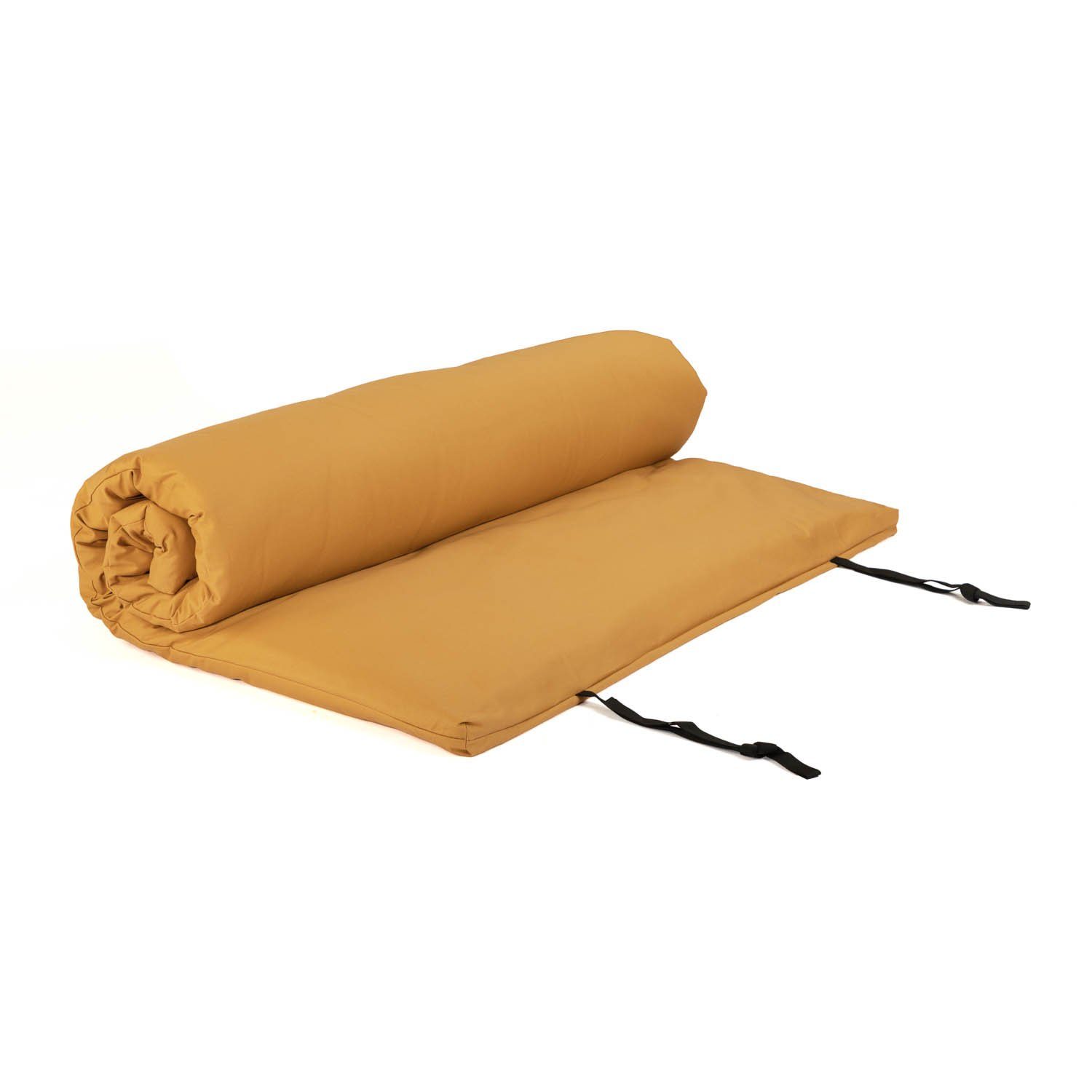 Welltouch Meditationskissen Shiatsumatte mit festem Bezug 100x200 cm, honig-gelb, 4 lagig