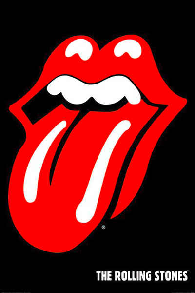 PYRAMID Poster Rolling Stones Poster Logo 61 x 91,5 cm