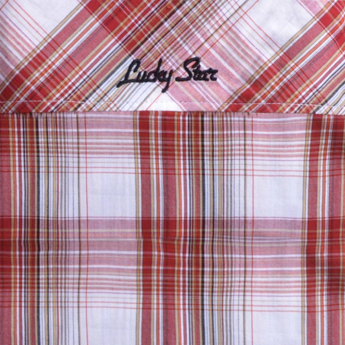 Lucky Star Karohemd Übergrößen Karohemd langarm von Lucky Star in rot-weiß- günstig online kaufen