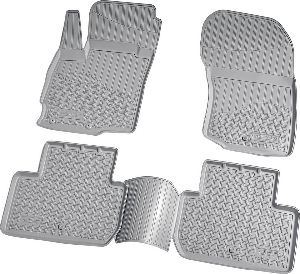 RECAMBO Passform-Fußmatten CustomComforts (4 St), für Mitsubishi Outlander,  III CW0 ab 2012, perfekte Passform, Pflegeleicht, strapazierfähig, reißfest  und geruchsneutral