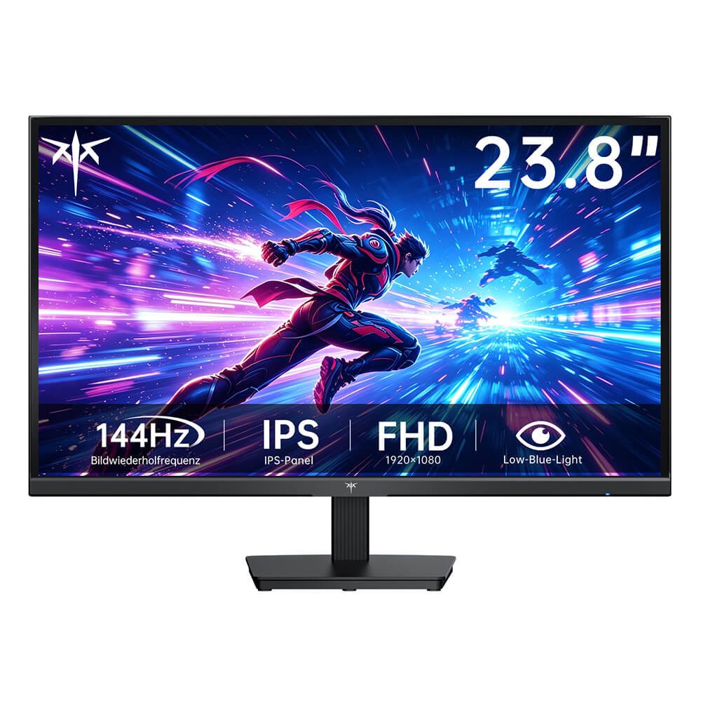 KTC H24B9S-2 Gaming-Monitor (60,45 cm/23.8 ", 1920×1080 px, 1 ms Reaktionszeit, 144 Hz, IPS, Full HD Gaming Monitor 144Hz IPS, 113% sRGB, Blaulichtfilter)