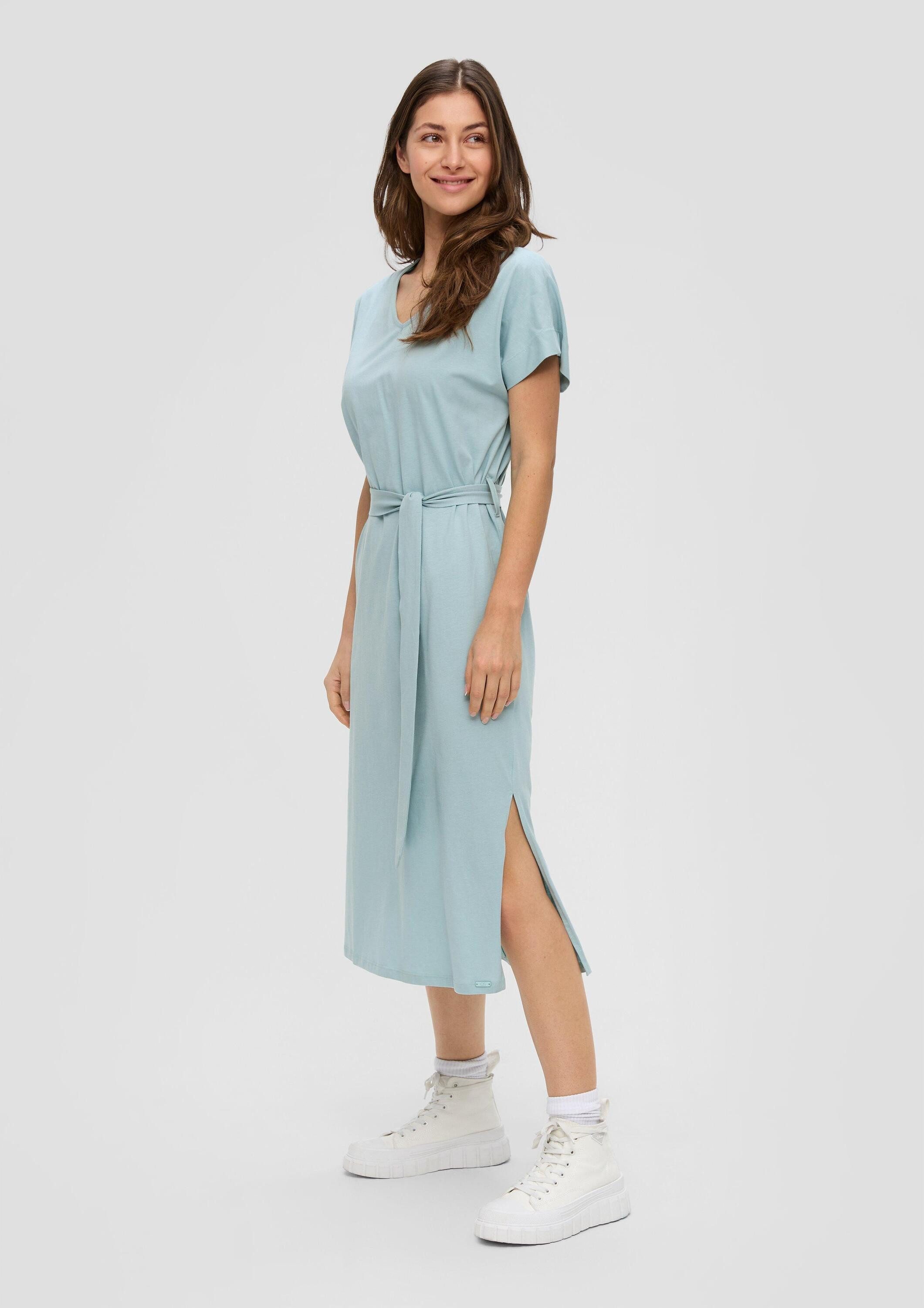 QS Midikleid Kleid Kurzarm-Kleid aus Jersey günstig online kaufen