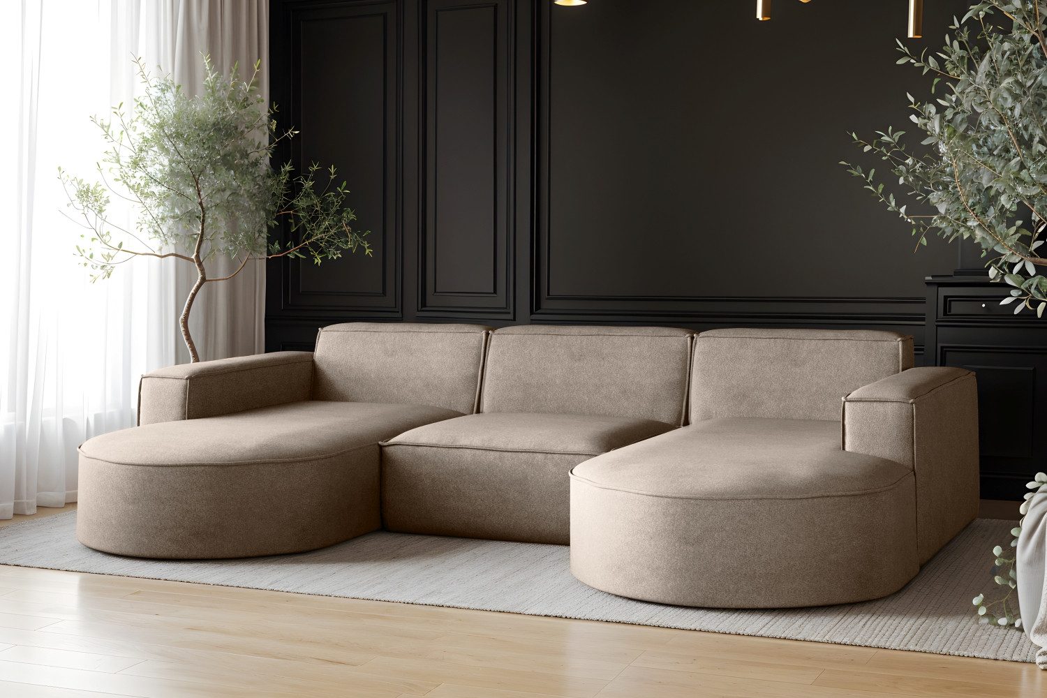 Kaiser Möbel Ecksofa Sofa U form, günstig online kaufen