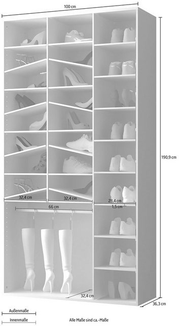 FORTE Schuhschrank »Yvonne«-Otto