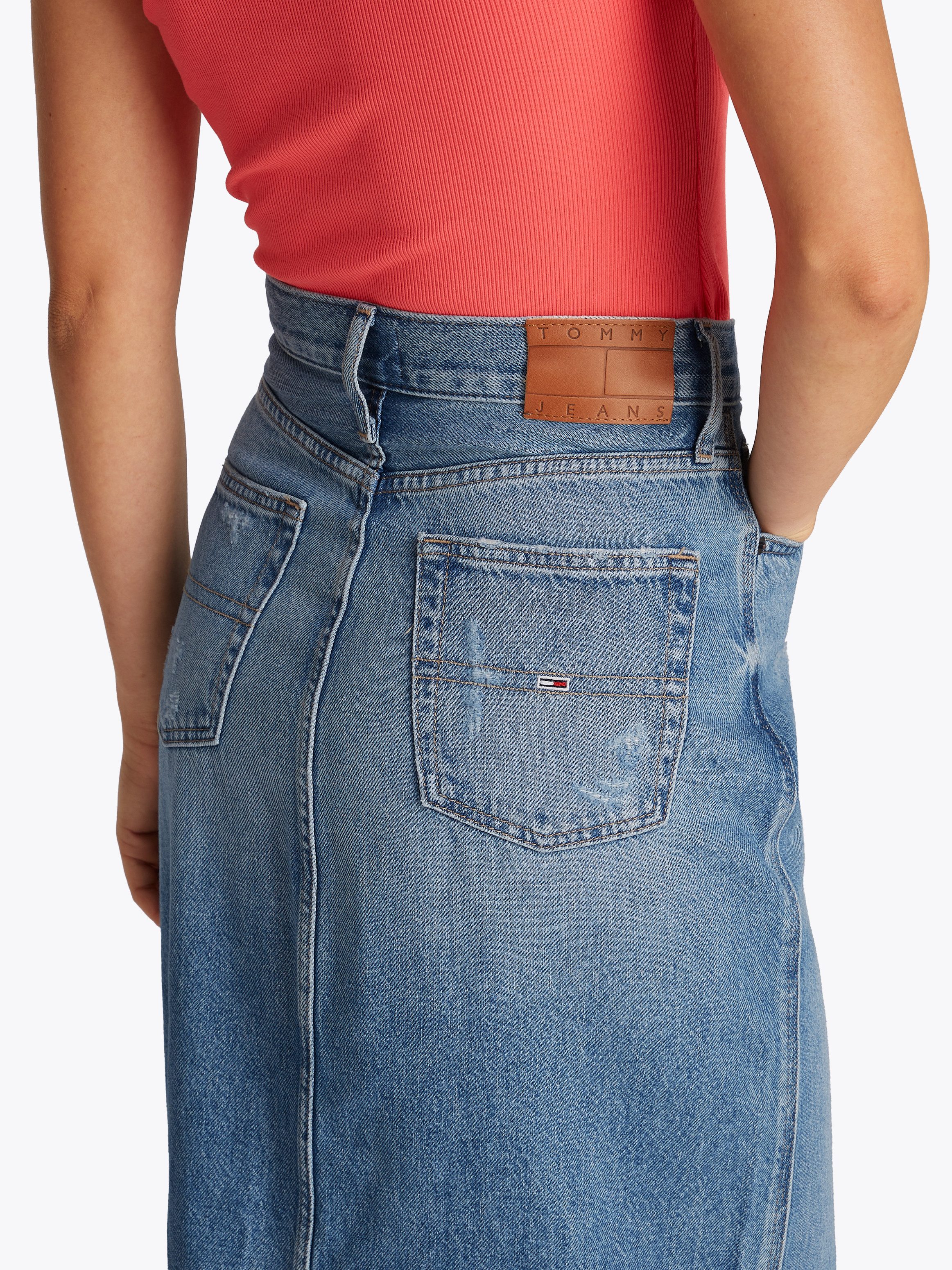 Tommy Jeans Jeansrock CLAIRE MIDI SKIRT günstig online kaufen