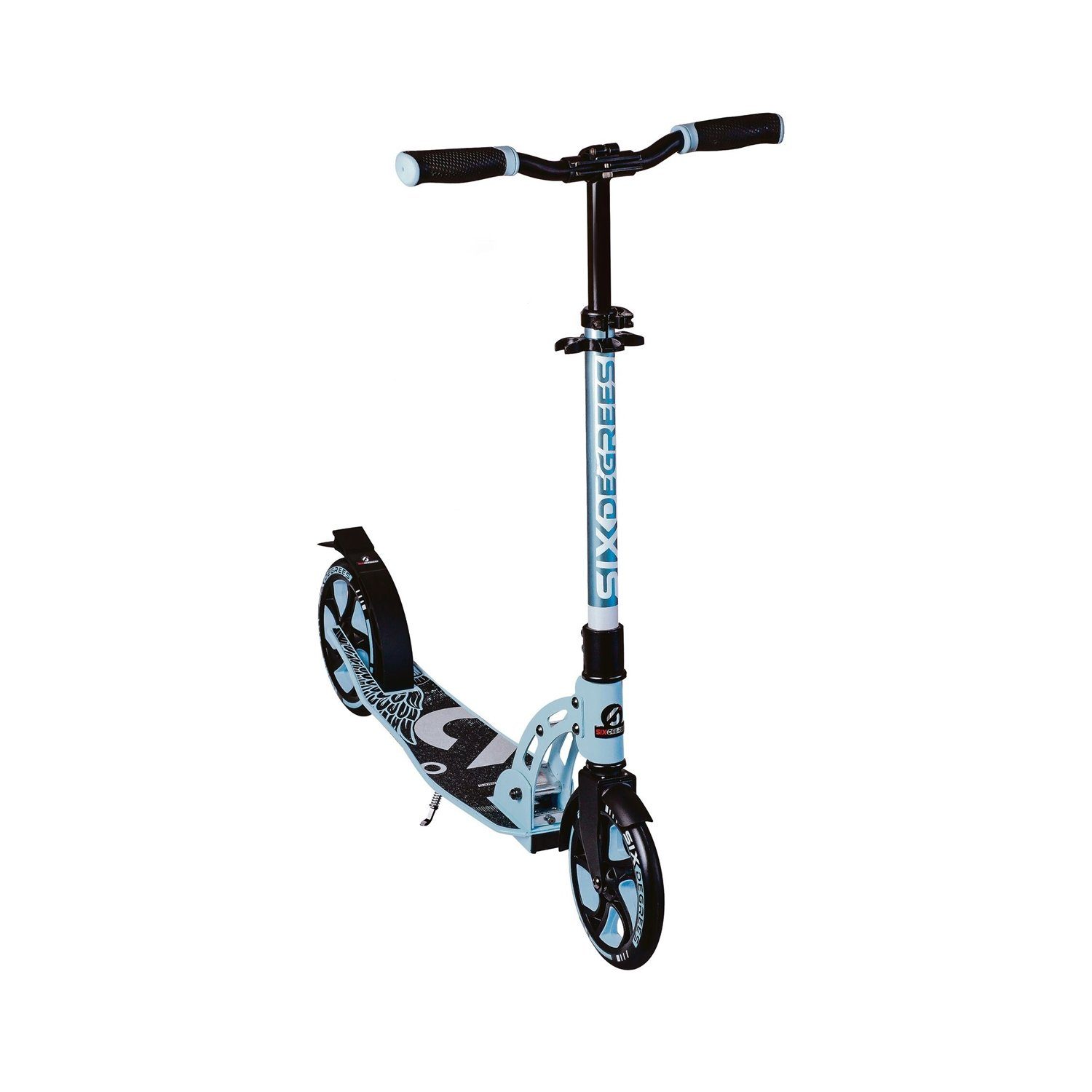 authentic sports & toys Scooter 568 SIX DEGREES Aluminium Scooter 205 mm pastell-blau