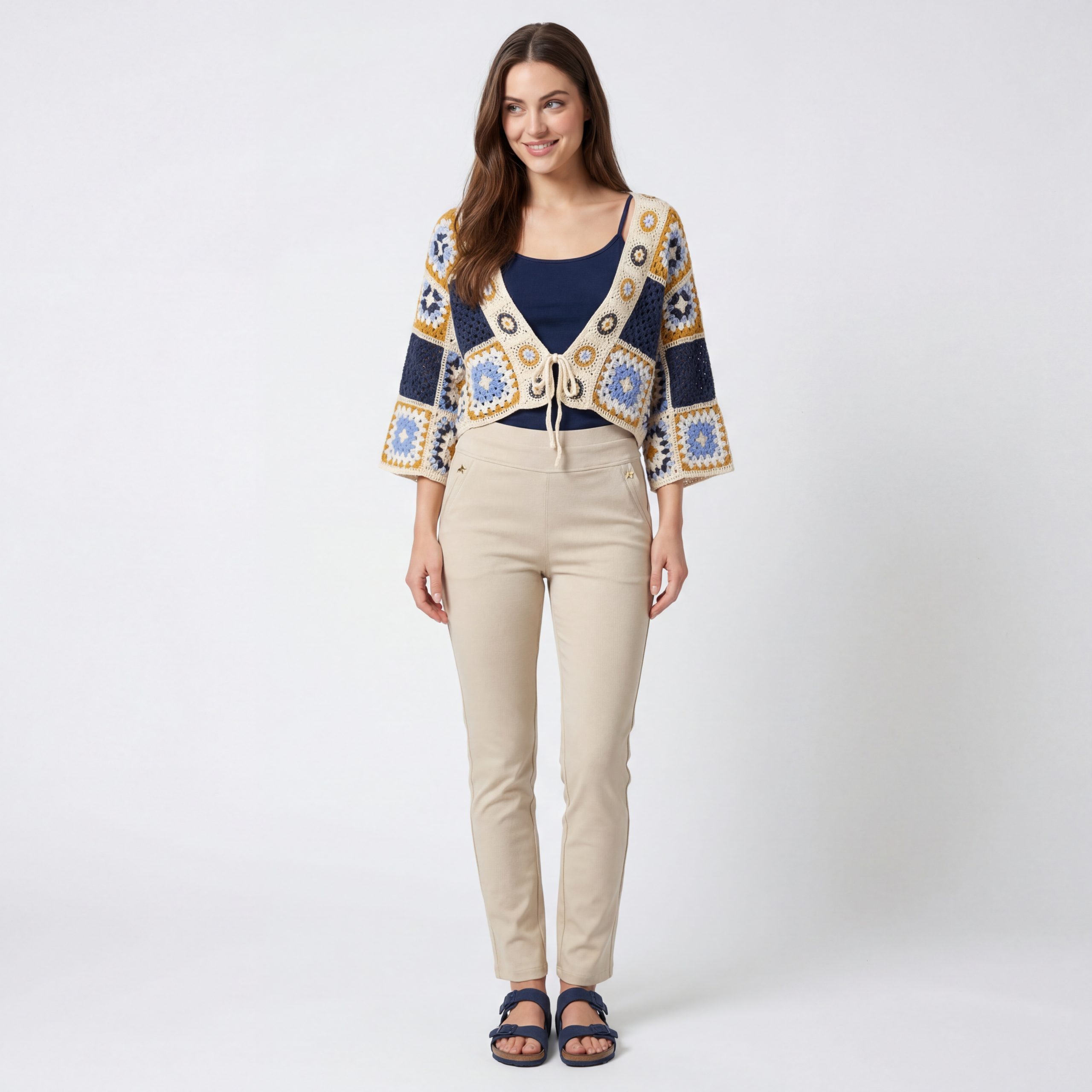 Aurela Damenmode Stretch-Hose Damen Leggings Schlupfhose mit Komfort Bund H günstig online kaufen