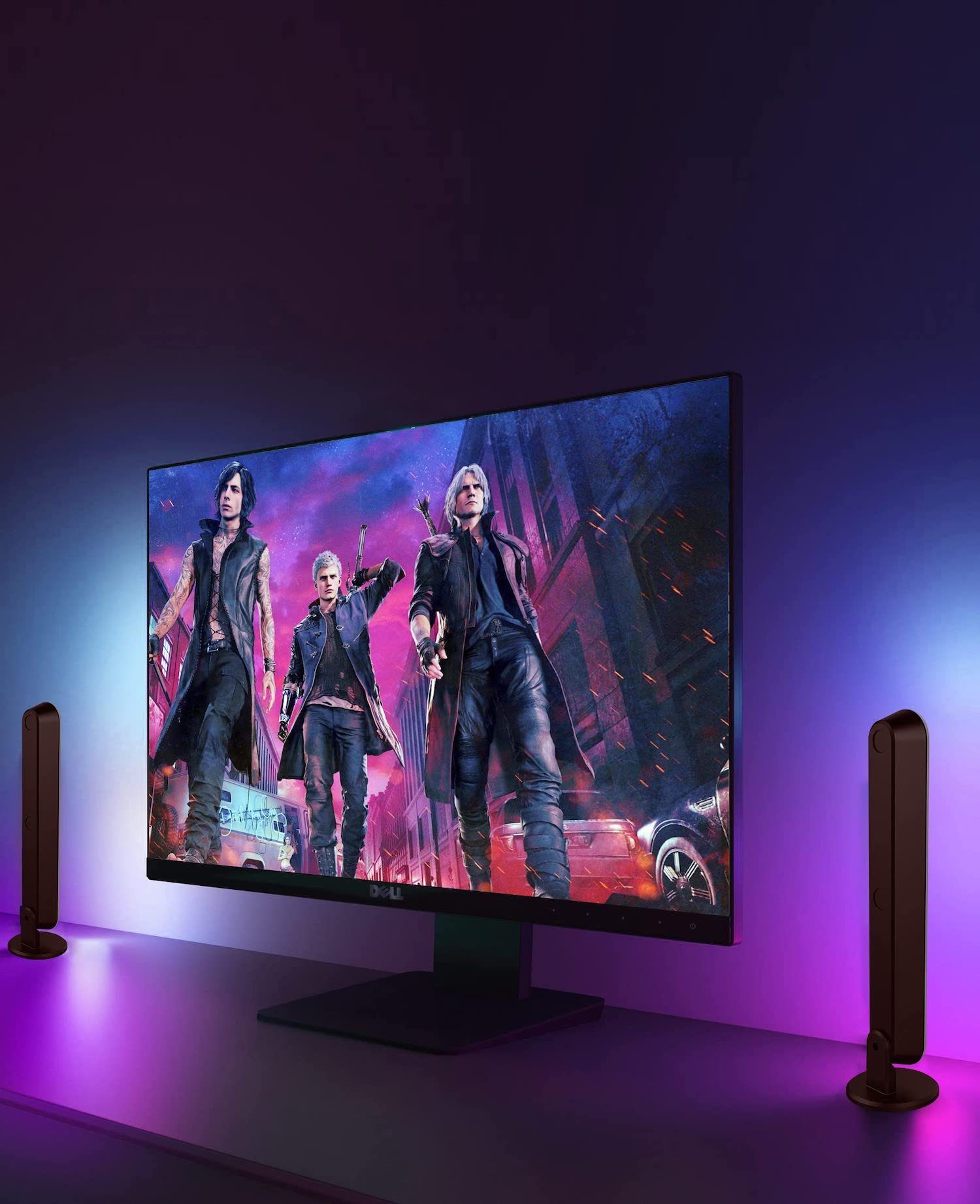 Gaming RGB Lampe, Sync Alexa PC Hintergrundleuchte TV LED RGB Smart Woward Smarte Music 2er