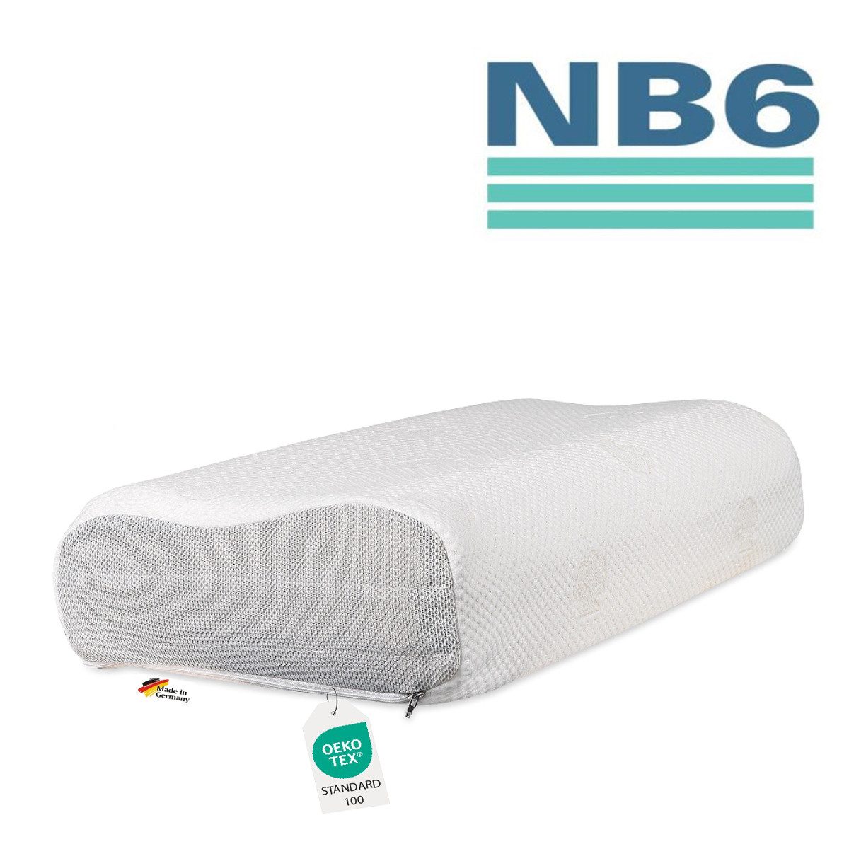 Dormabell Nackenstützkissen Orthopädisches Dormabell Cervical Nackenstützkissen NB6 Talalay Latex, Seitenschläfer, Rückenschläfer