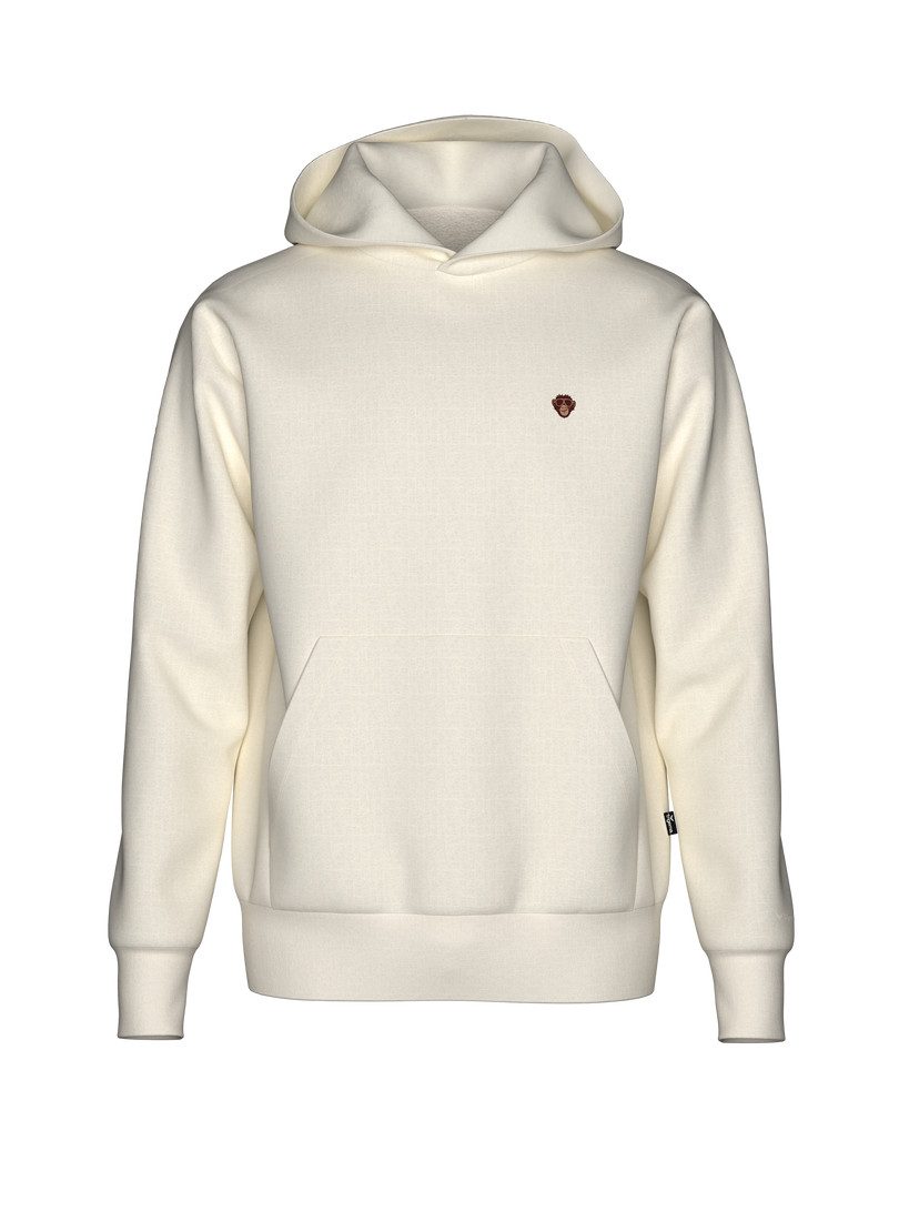 Trigema Sweatshirt TRIGEMA Hoodie mit Affe Charly-Stickmotiv