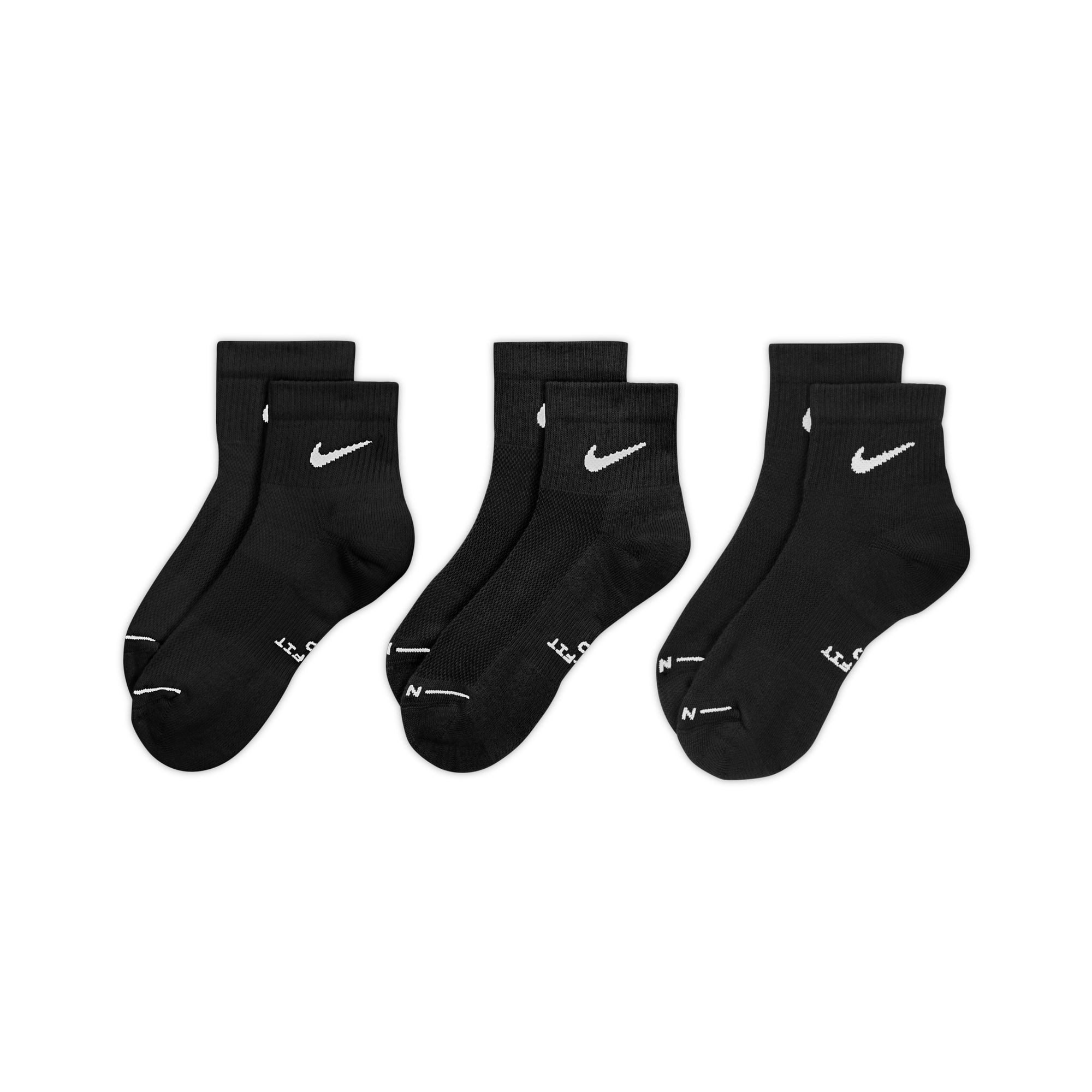 Nike Sportsocken U NK ED ELVD ANK 3P - 144 für Erwachsene, mit sportlichem Stil