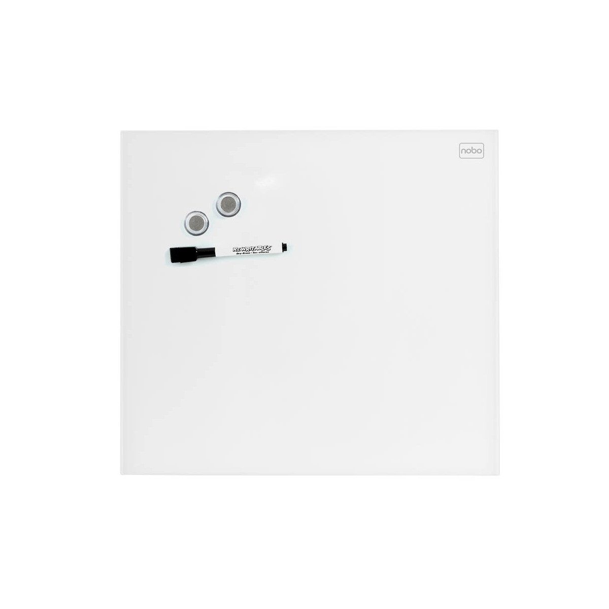 NOBO Tafel nobo Whiteboard 30,0 x 30,0 cm brillant weiß Glas