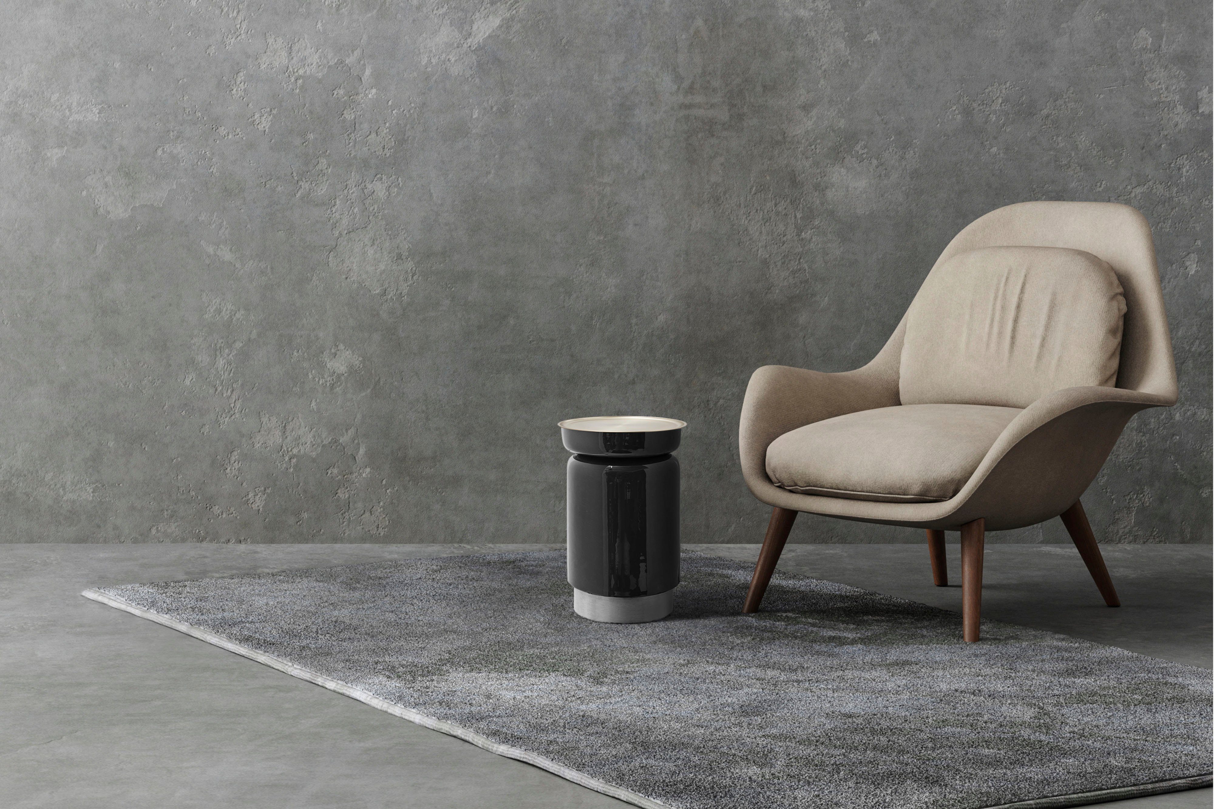 Kayoom Beistelltisch Art Deco 175, Abstelltisch aus Metall,funktional und stabil (1-St), Stilvoll, glanzvolle Lackierung, Tischplatte in Tablettform