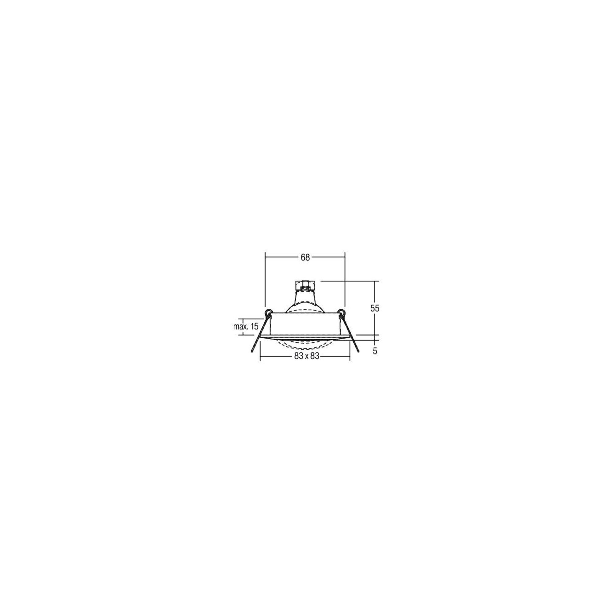 Brumberg Brumberg Leuchten NV-Einbaustrahler GX5,3 50W chr 00196402 Installationskabel