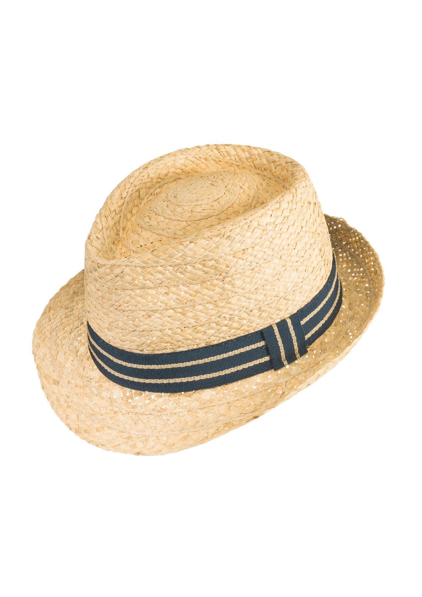 Strohhut mit Ripsband-Detail in beige | ® DE