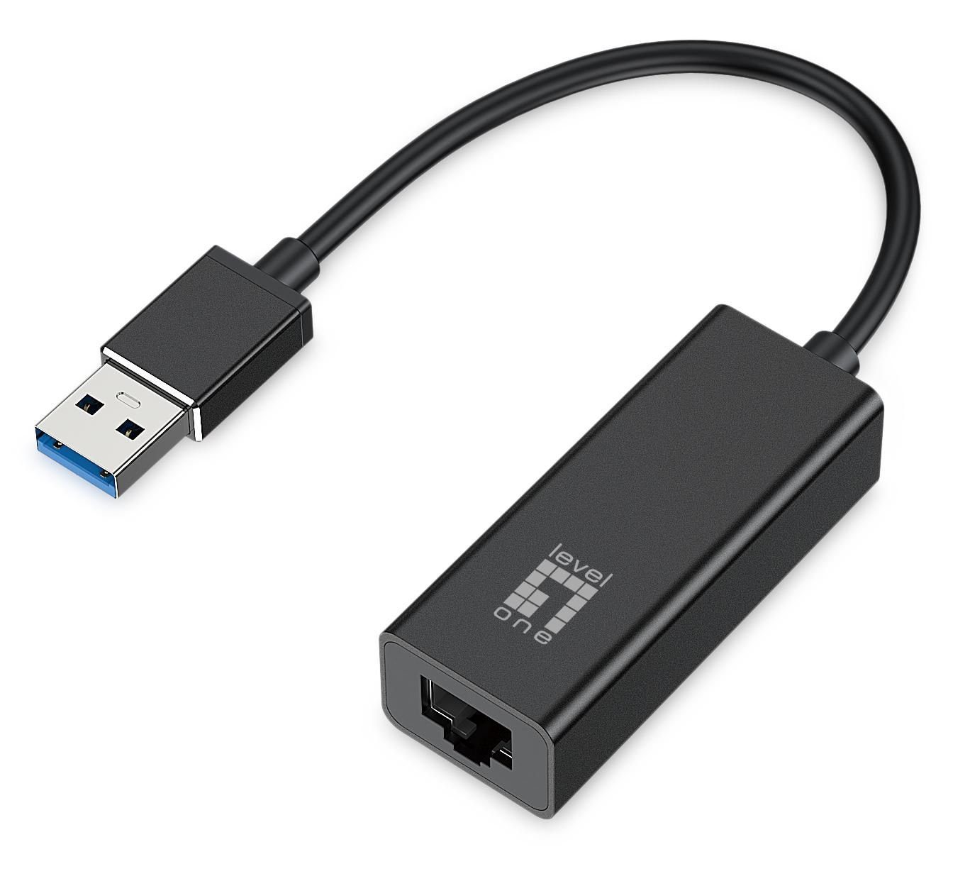 LevelOne USB>RJ45 USB-0401 Gigabit Netzwerk Netzwerk-Adapter