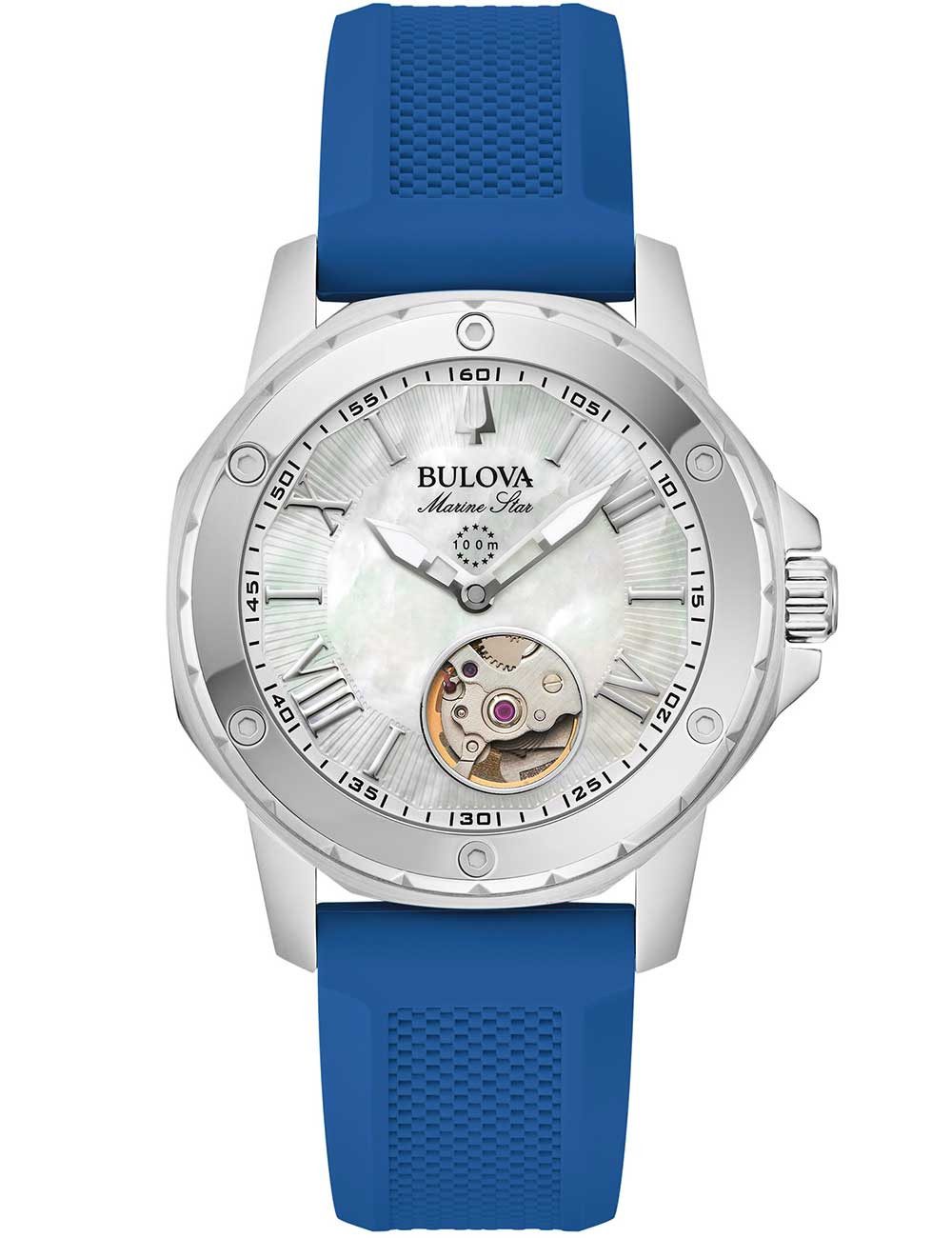 Bulova Automatikuhr Bulova 96L324 Damenuhr Marine Star Automatik 35mm 10ATM Bulova 96L324 Damenuhr Marine Star Automatik 35mm 10ATM