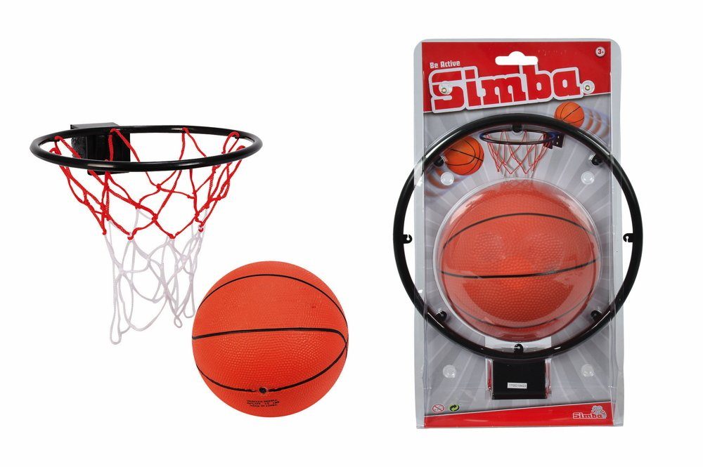 SIMBA Spielzeug-Gartenset Outdoor Spielzeug Ballspiel Basketball Korb und Ball 107400675