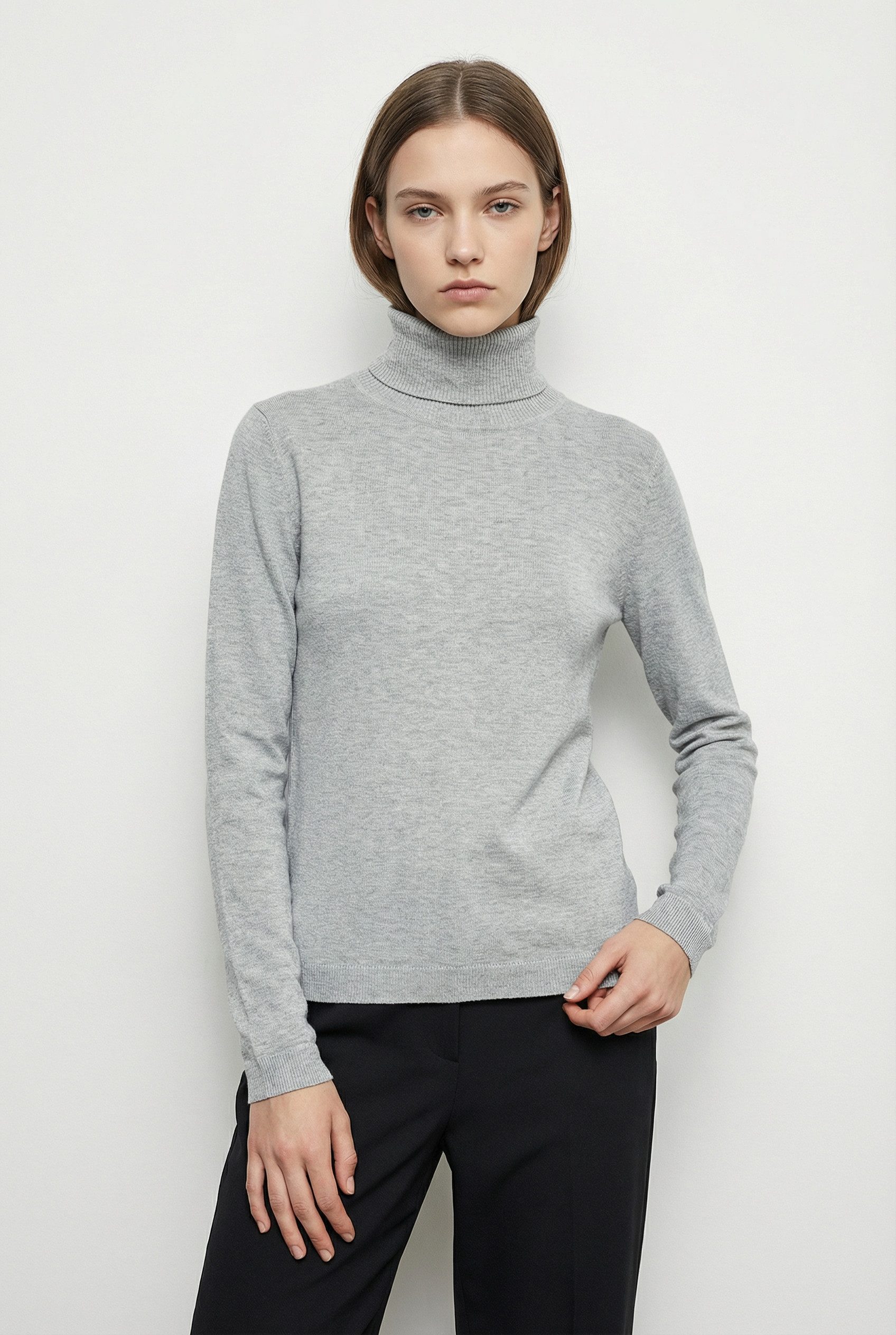 Vero Moda Rollkragenpullover VMHAPPINESS LS ROLLNK PULLOVE GA BOO REP günstig online kaufen