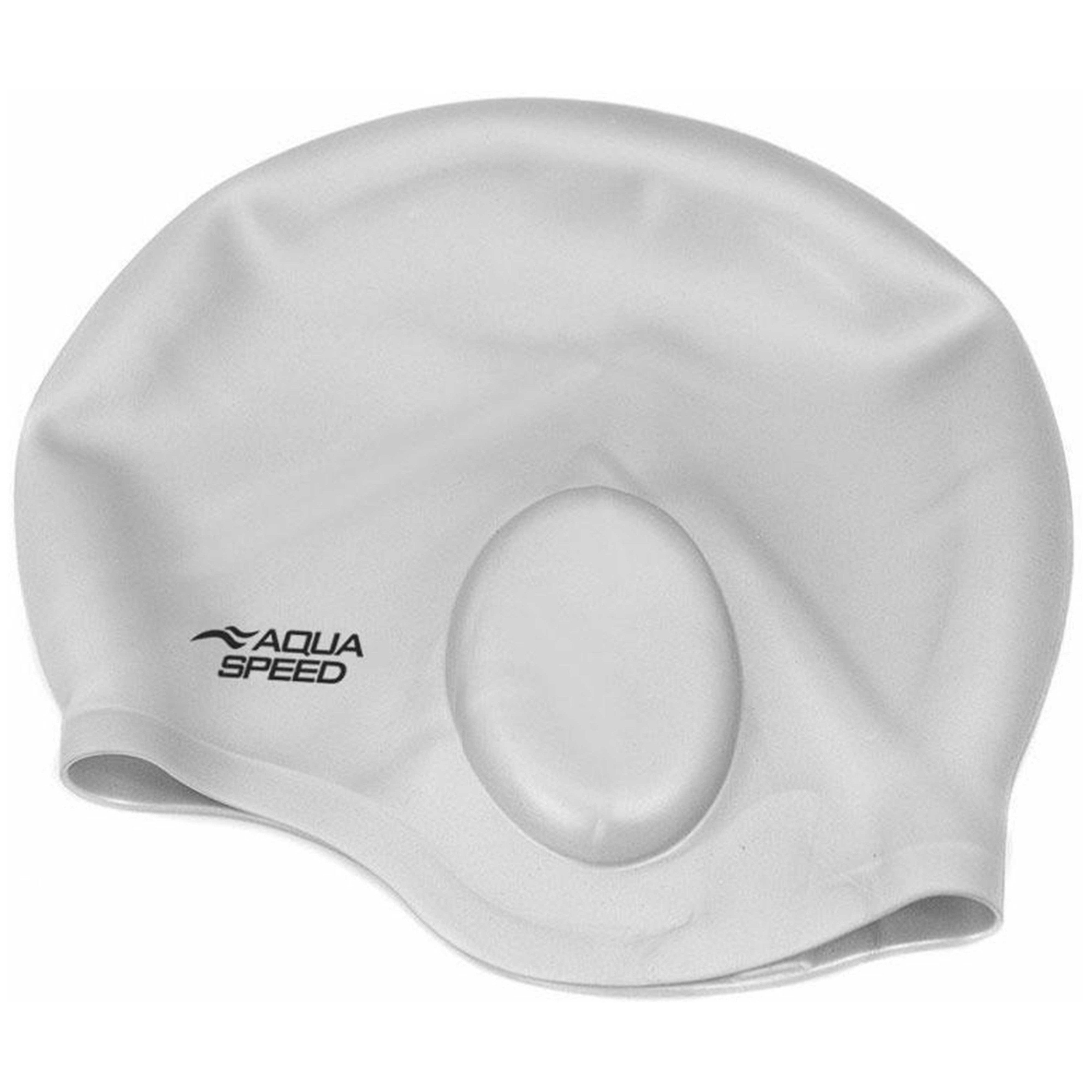 Aqua Speed Badekappe Elastische Schwimmkappe Schwimmen mit Ohrenschutz