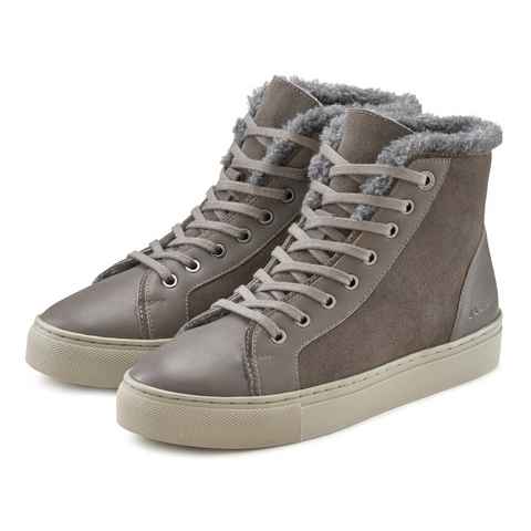 Elbsand Schnürboots High-Top-Sneaker, Stiefelette, Winterboots aus Leder