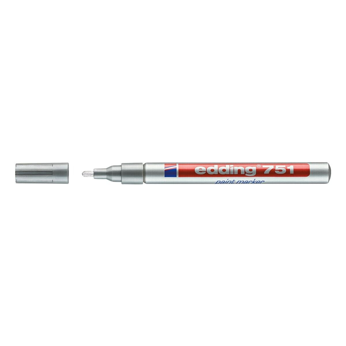 edding Lackmarker 751, (1-tlg), Strichstärke 1-2 mm, wasserfest, voll deckend