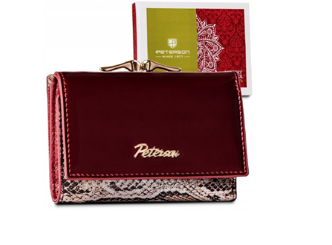 PETERSONⓇ Geldbörse Damen Brieftasche Leder Portmonee günstig online kaufen