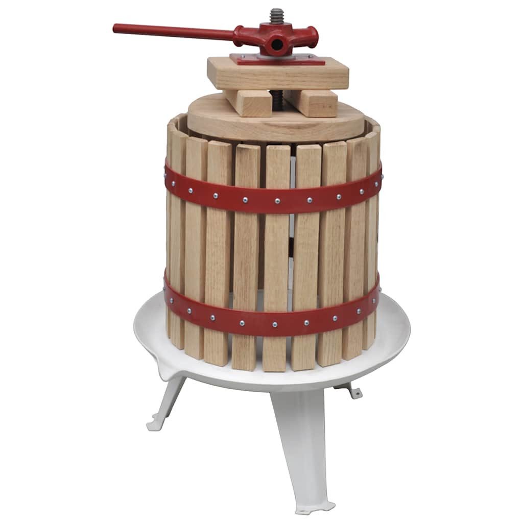 vidaXL Obstpresse 2-tlg. Obst- & Weinpresse und Mühle-Set, Holz