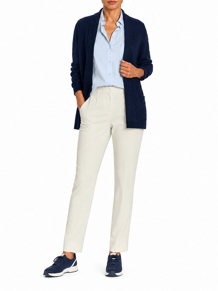 ROBELL Stoffhose Bengaline Damenhose Stretch Schlupfhose mit Comfortbund Beruf Businesshose Damen und zugleich Freizeithose Damen