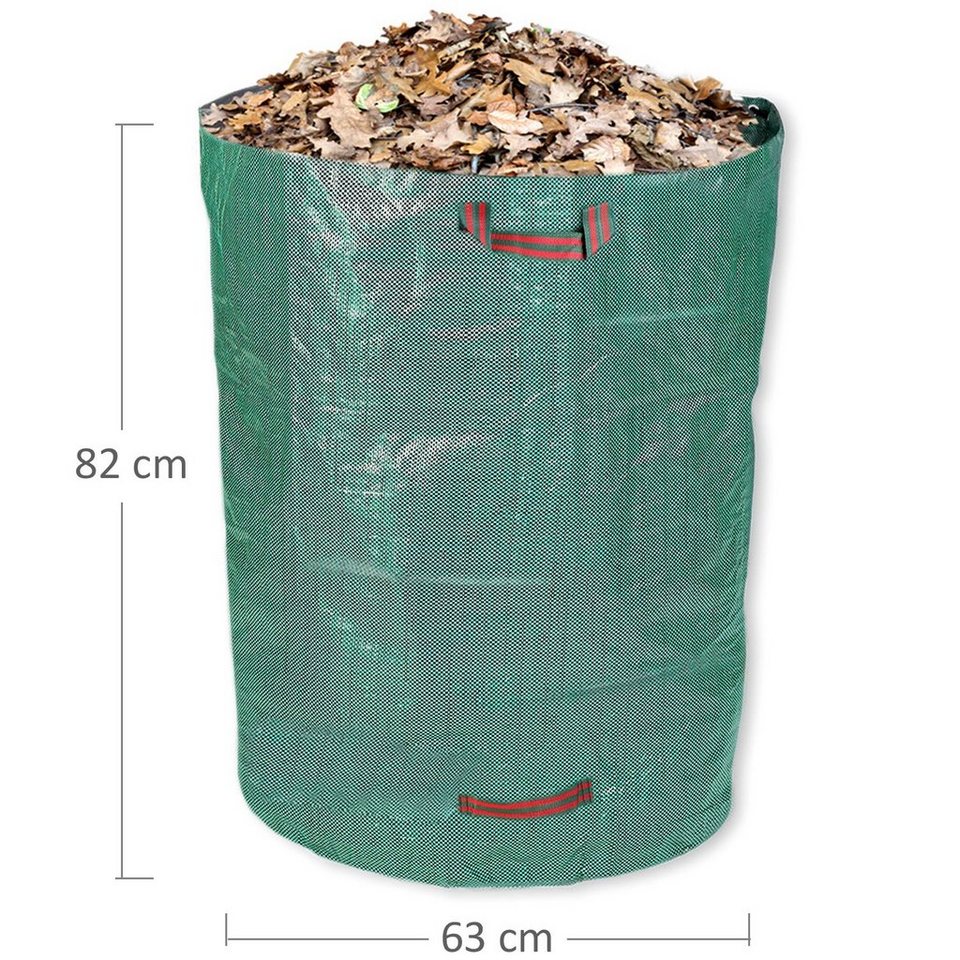 Schramm Gartensack Schramm® Gartensack 300L Polypropylen 67 x 85 cm Gewebe  PP Gartensäcke Garten Sack Säcke Big Bag Laubabfall