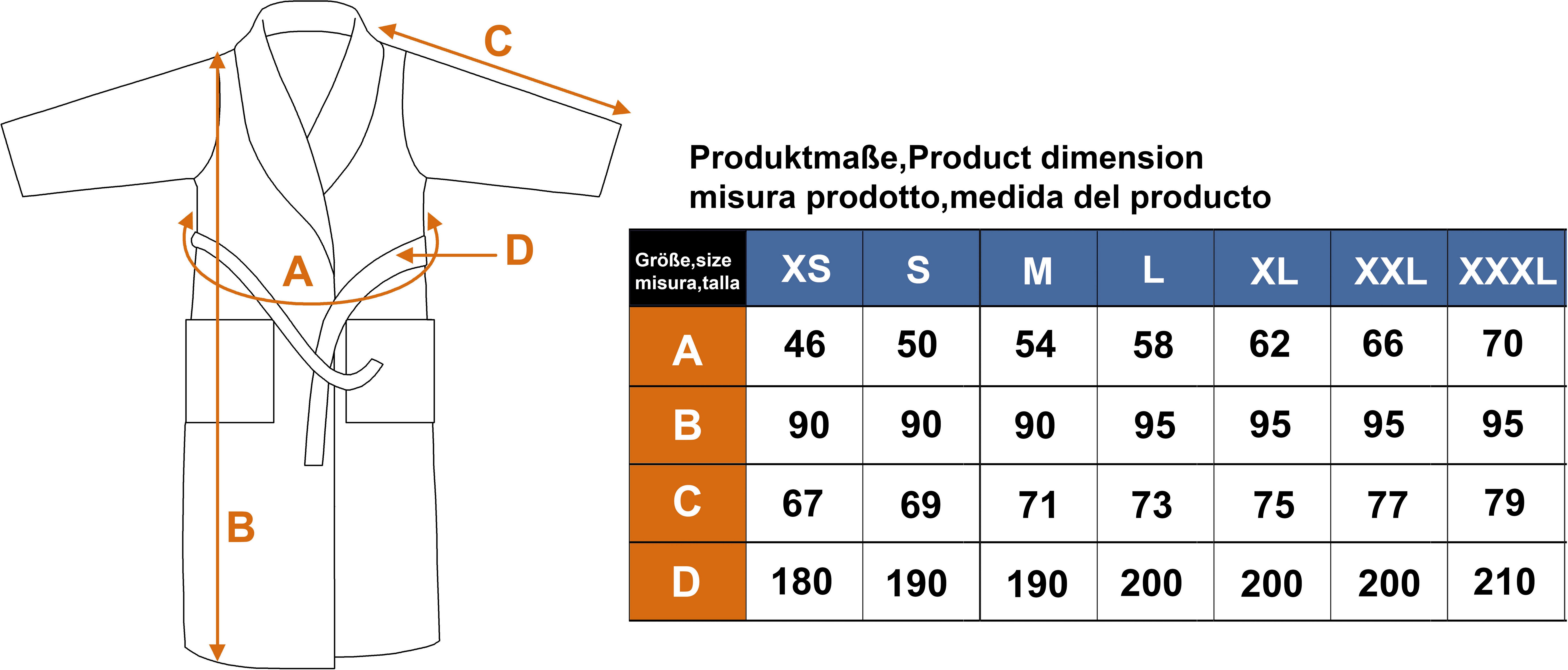 KangaROOS Damenbademantel Luana, ideal für Sauna & Spa, Hotelbademantel, Morgenmantel, Kurzform, Leichtfrottier, Kapuze, Gürtel, Streifen - Bademantel für Damen, gestreift, XS-3XL
