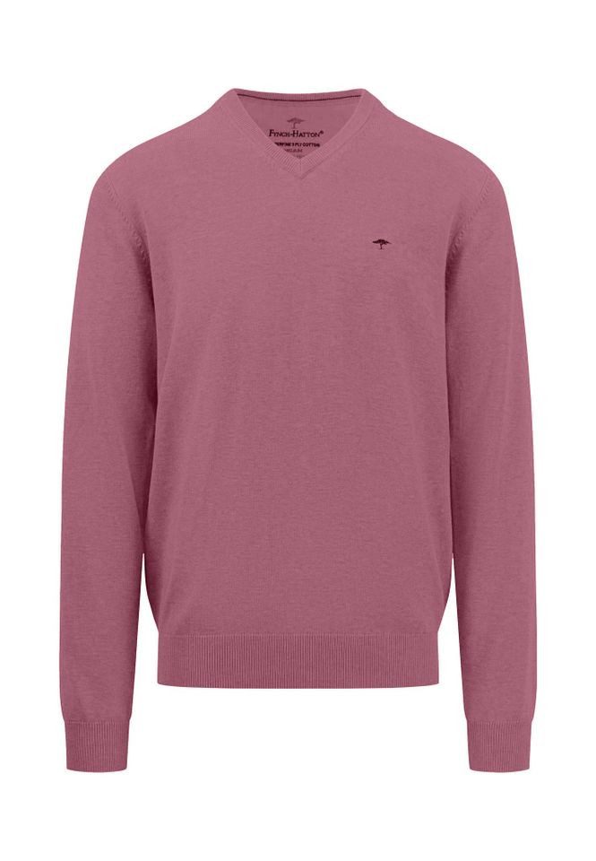 FYNCH-HATTON Strickpullover - Legerer Strickpullover mit V-Ausschnitt, günstig online kaufen