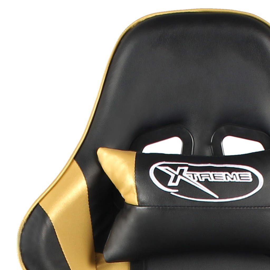 furnicato Gaming-Stuhl Drehbar Golden PVC St) (1