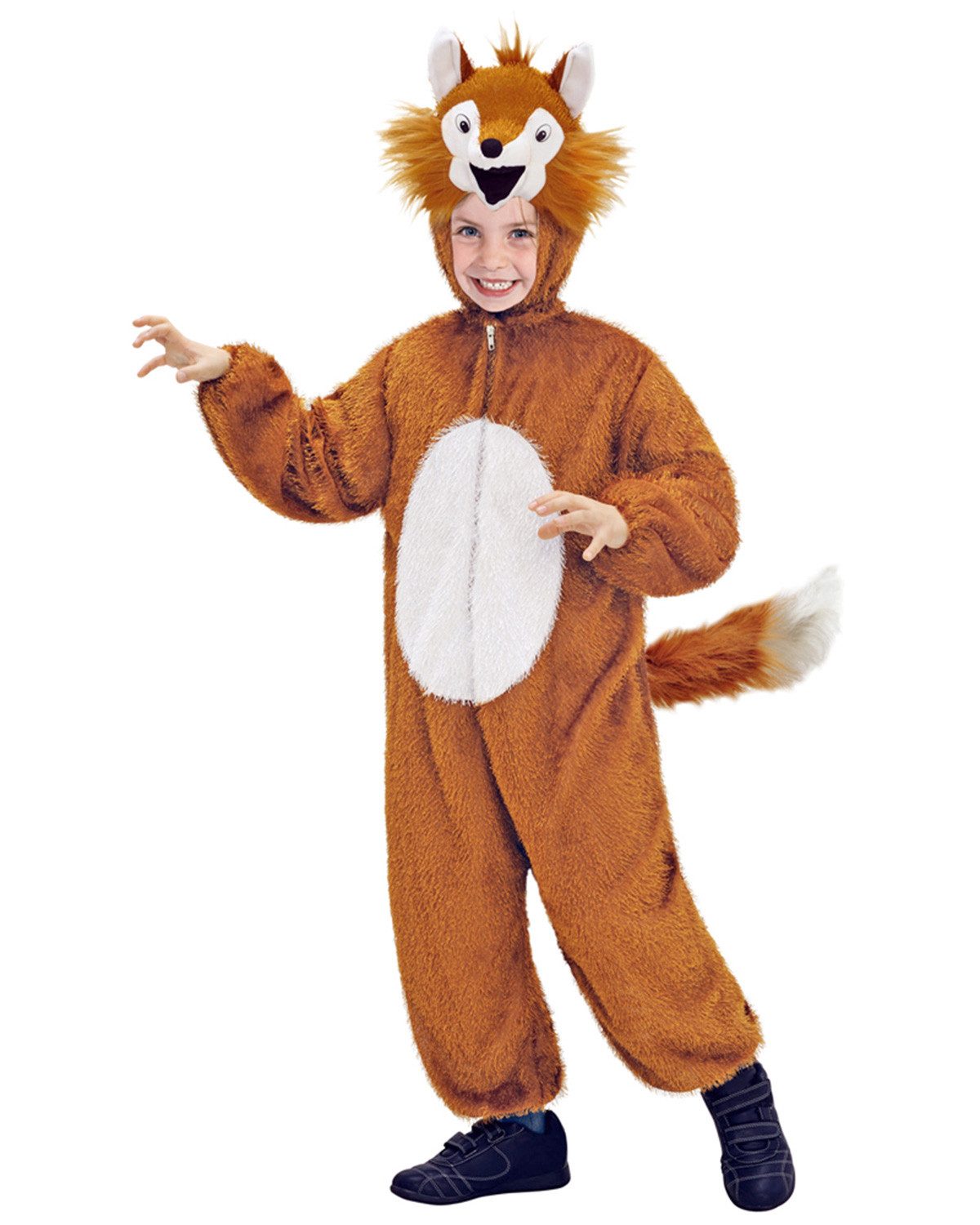 Kostüm Fuchs Tierkostüm für Kinder 6548, Overall mit Kap