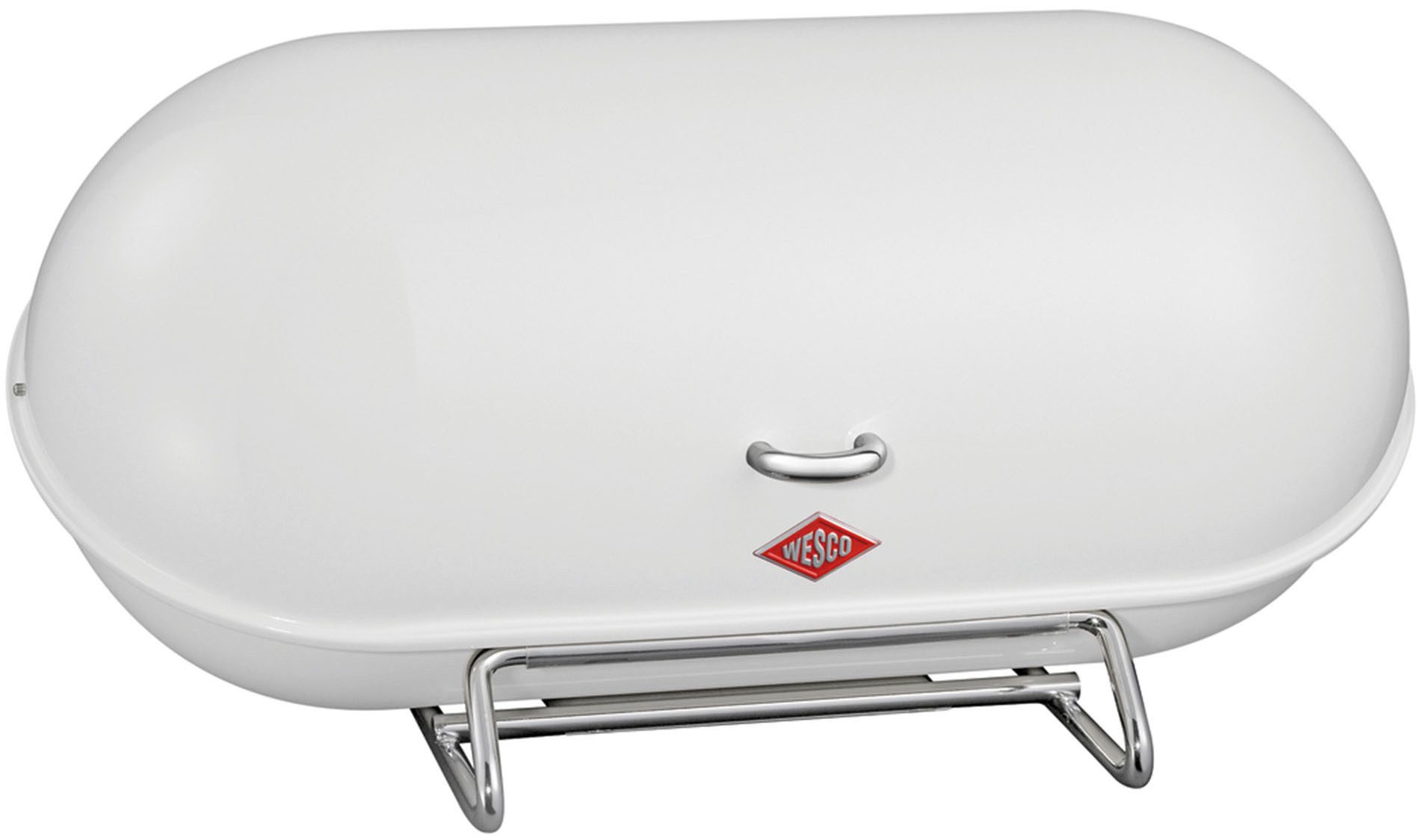 WESCO Brotkasten Breadboy, Stahlblech, (1-tlg), klapperfreier Schwenkdeckel / Lüftungslöcher / Griff