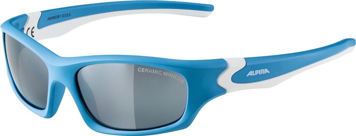 Alpina Sports Sonnenbrille FLEXXY TEEN CYAN-WHITE günstig online kaufen
