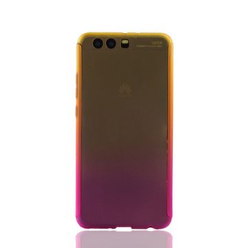König Design Handyhülle Huawei P10 Plus, Huawei P10 Plus Handyhülle 360 Grad Schutz Full Cover Mehrfarbig