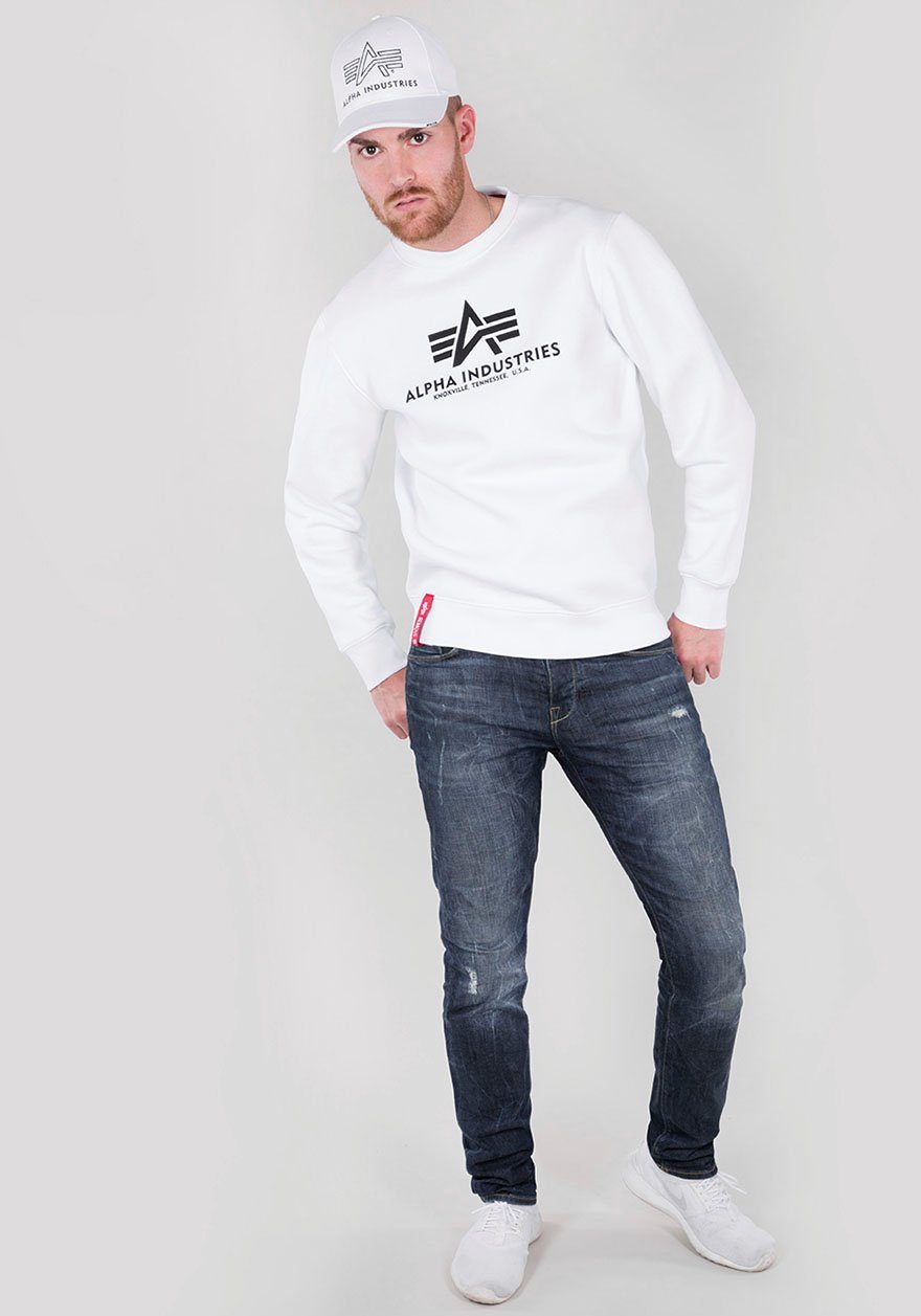 white Sweatshirt Sweater Industries Alpha Basic