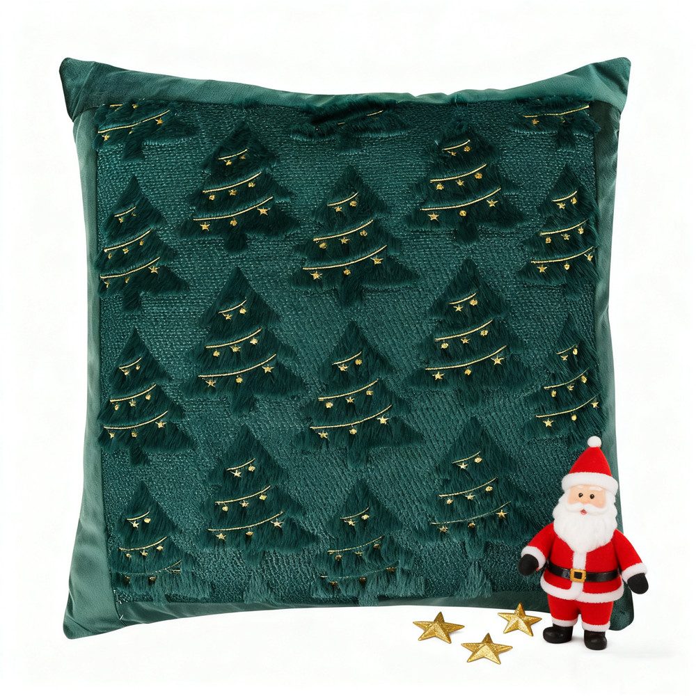 CLTYQ Kissenbezug 2 Stück Kissenbezüge 45x45 cm Weihnachtsbaum Kissenbezug günstig online kaufen