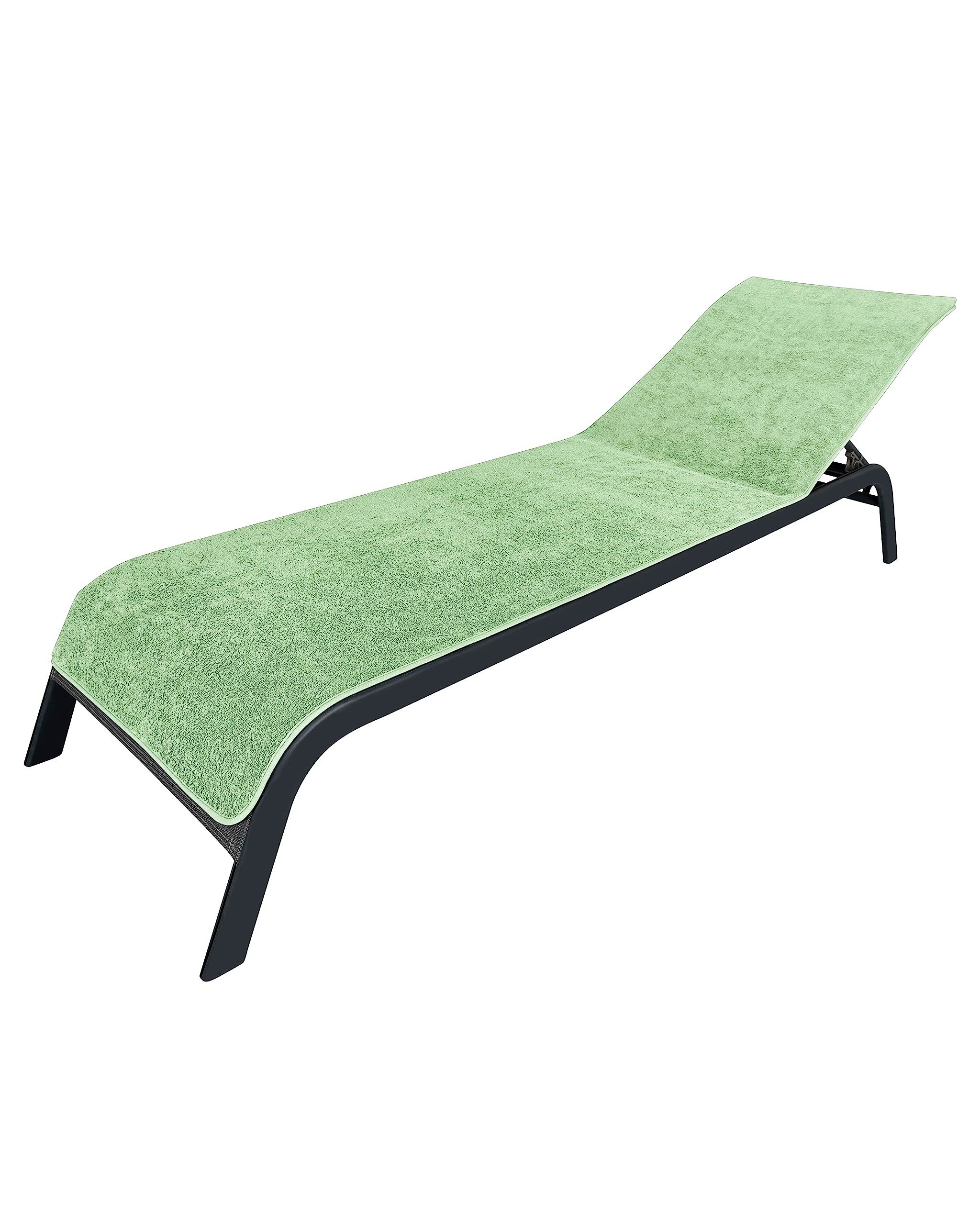Laynenburg Liegenauflage Frottee Schonbezug aus 100% Baumwolle für Gartenliege, (1 St), Sonnenliege - Liegenbezug mit Umschlag für Standliege in 75x200 cm