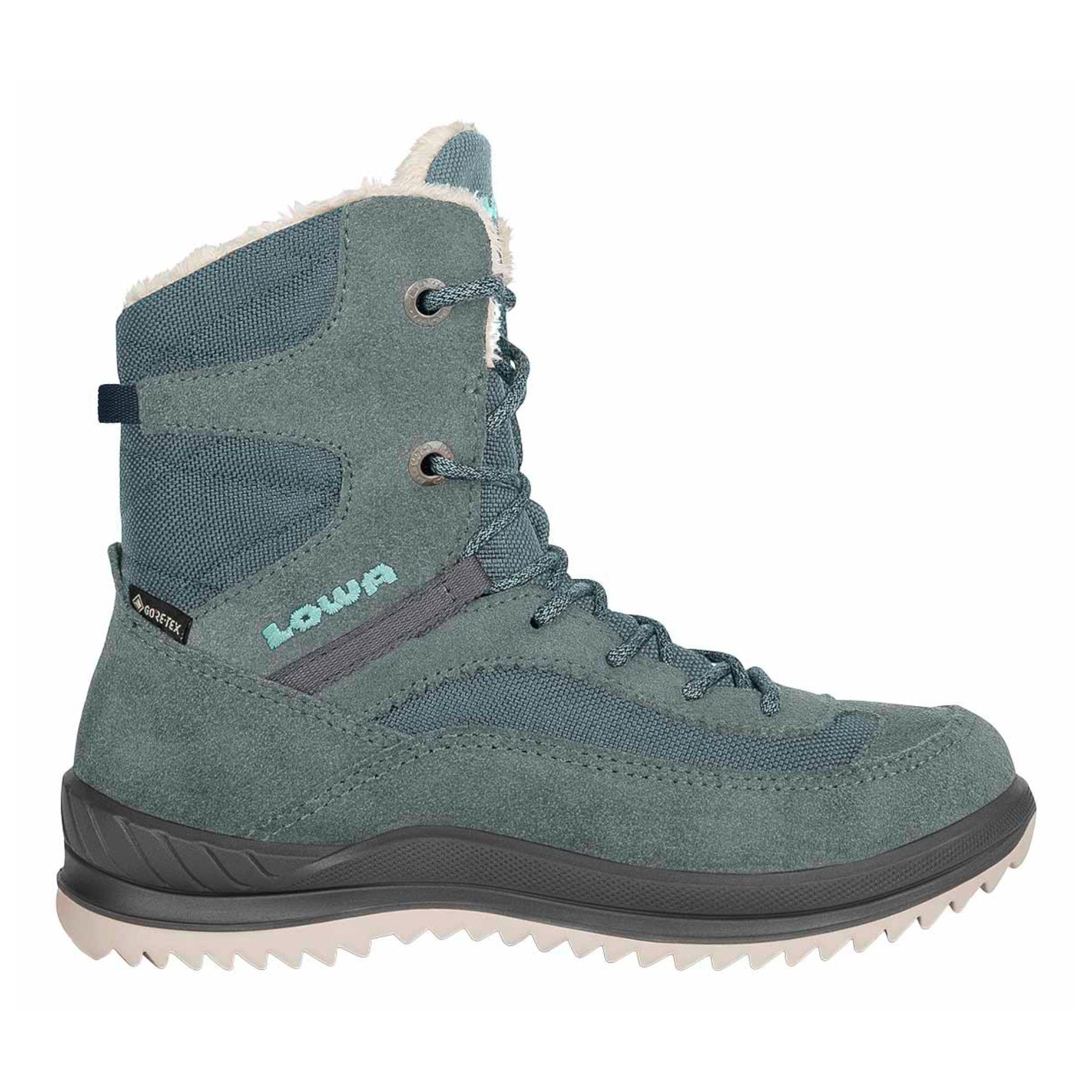 Lowa Ella High GTX (wasserdicht) rauchgrün/arktisblau Kleinkinder Winterstiefel