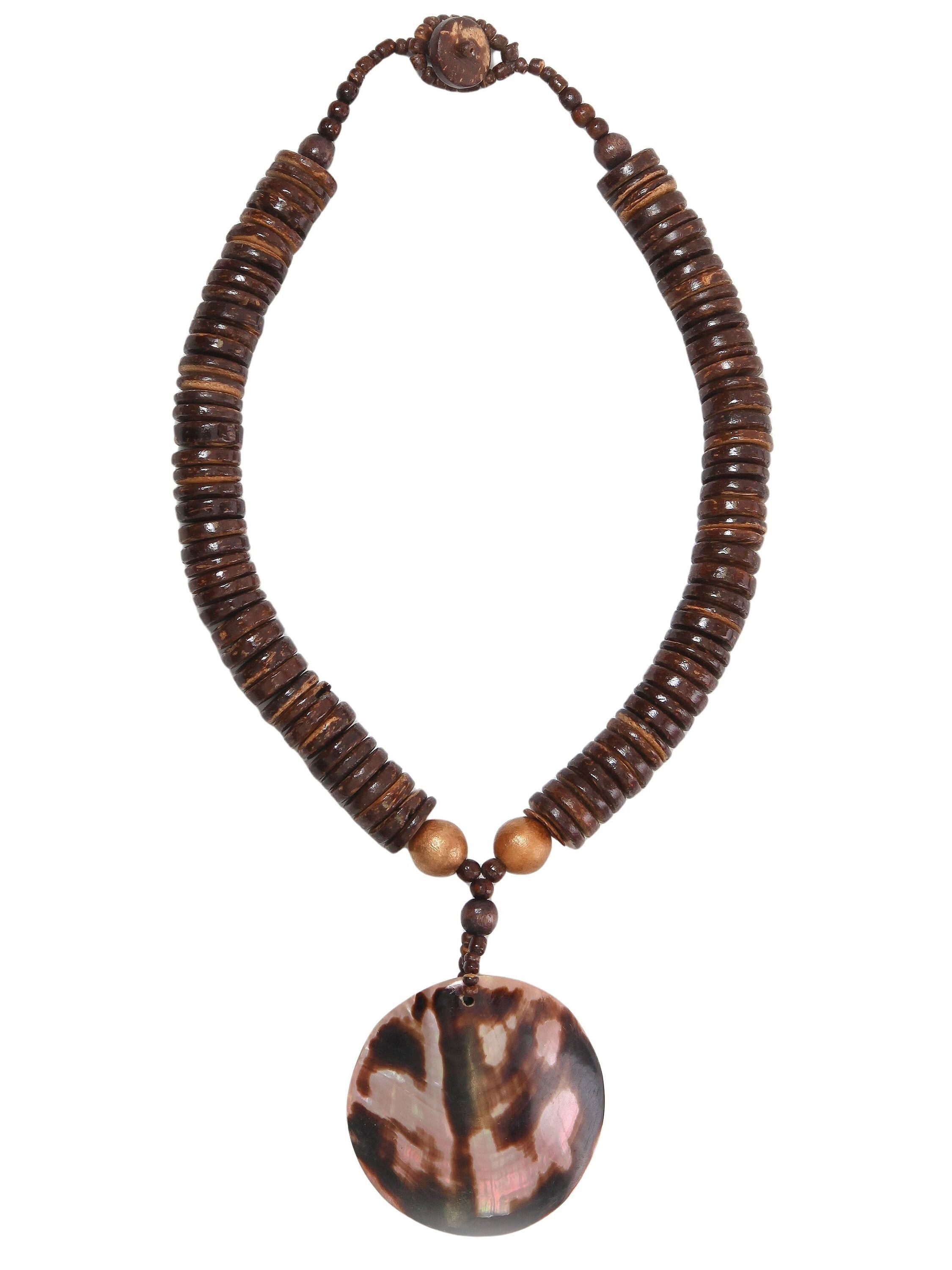 COLLEZIONE ALESSANDRO Kette mit Anhänger Joy, mit Holzplättchen