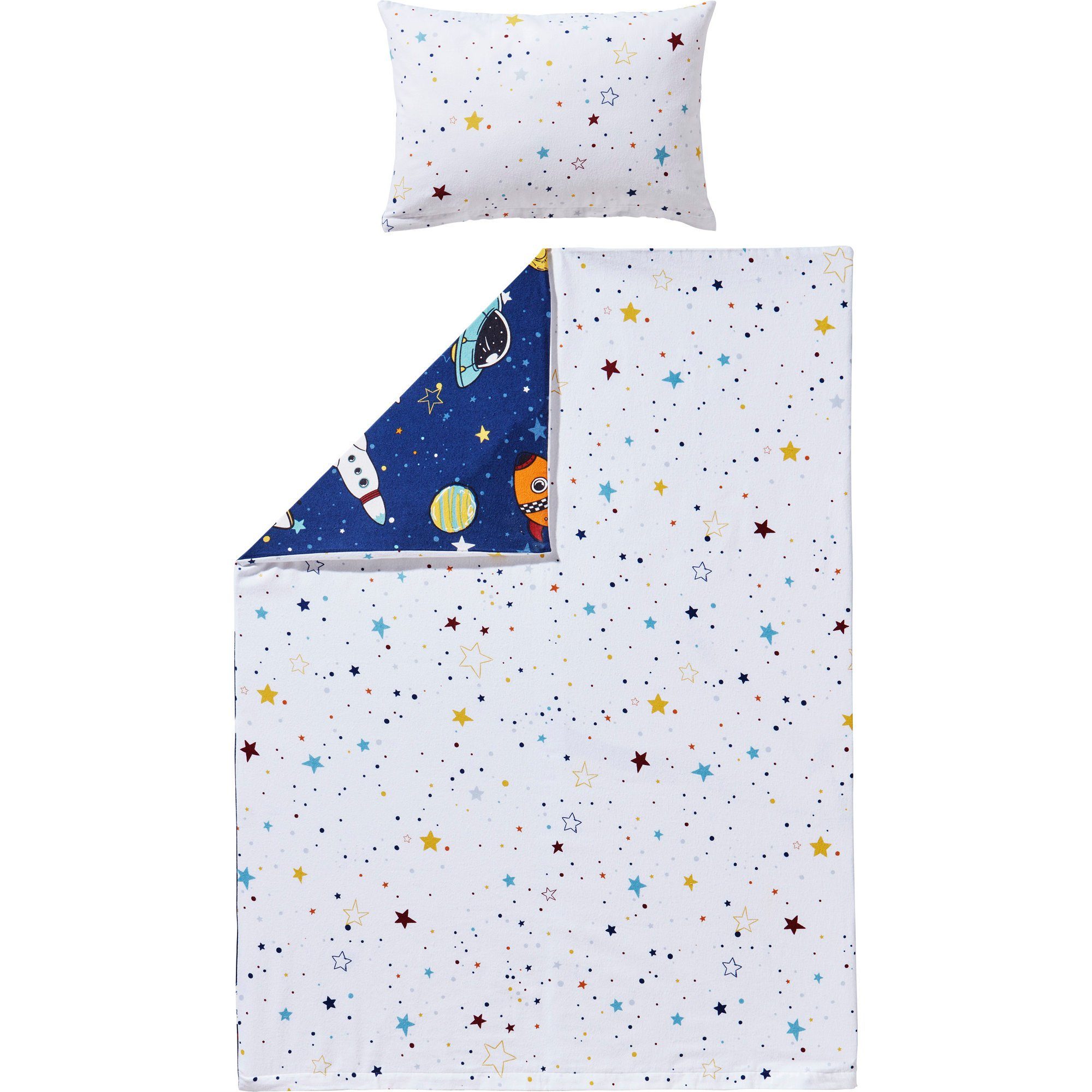 Erwin Müller Kinderbettwäsche Kinder-Wendebettwäsche, Biber, Feinbiber Moti günstig online kaufen