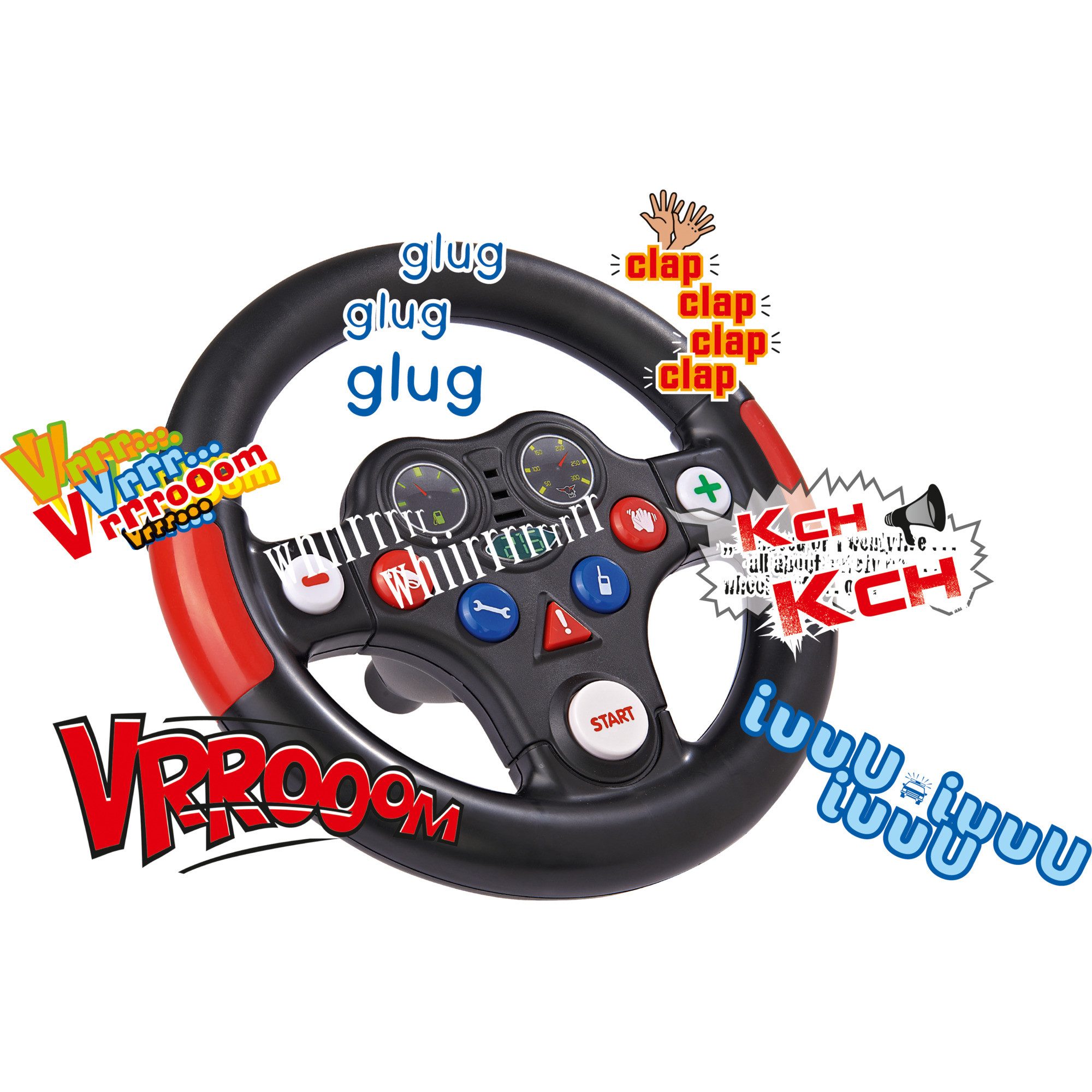 BIG Spiel-Verkehrszeichen BIG Racing Sound Wheel, Austausch-Lenkrad
