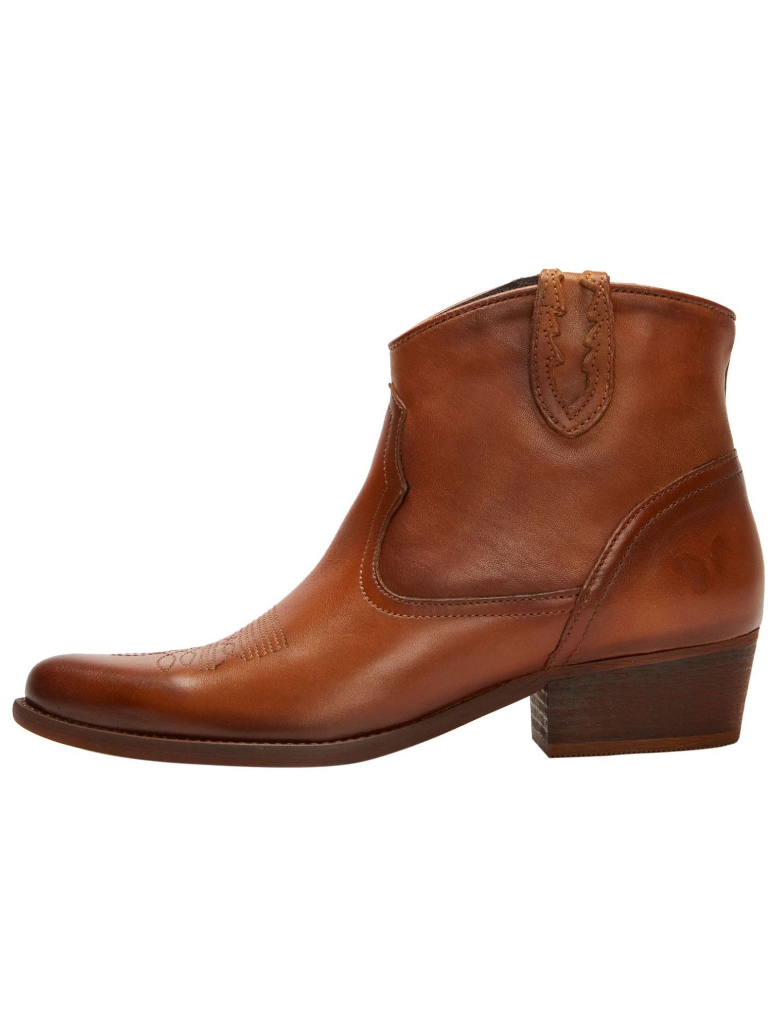 Felmini Stiefelette Leder . Cowboy Stiefelette günstig online kaufen