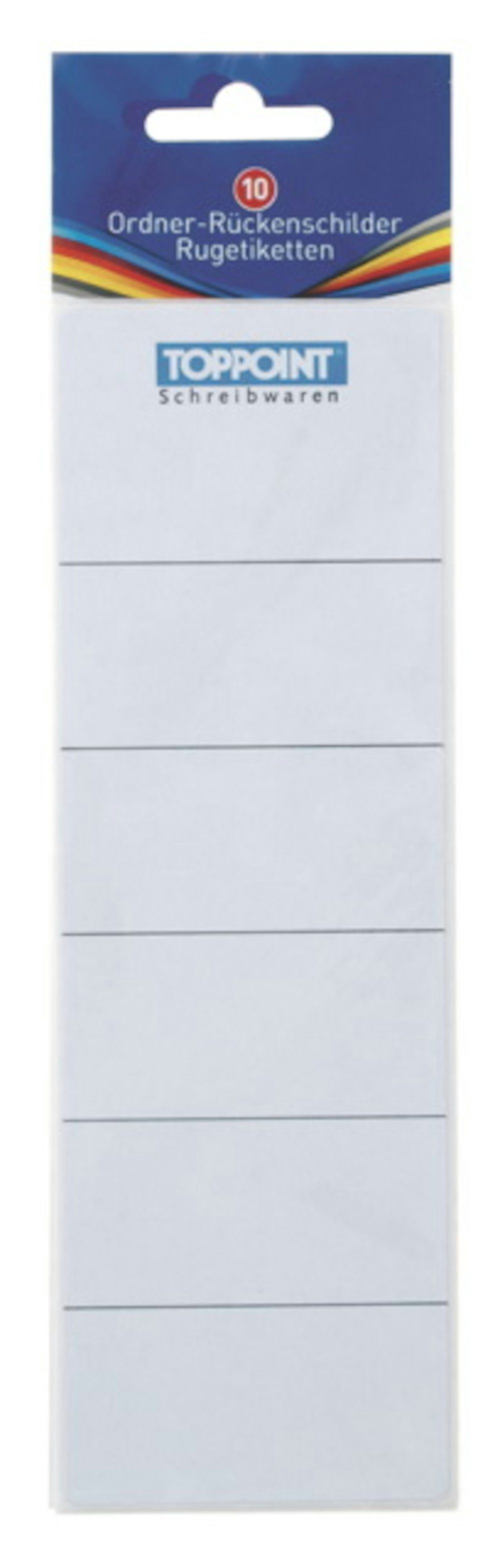 Stylex Schreibwaren Etiketten 100 (10x 10) Ordner Rückenschilder Ordneretiketten